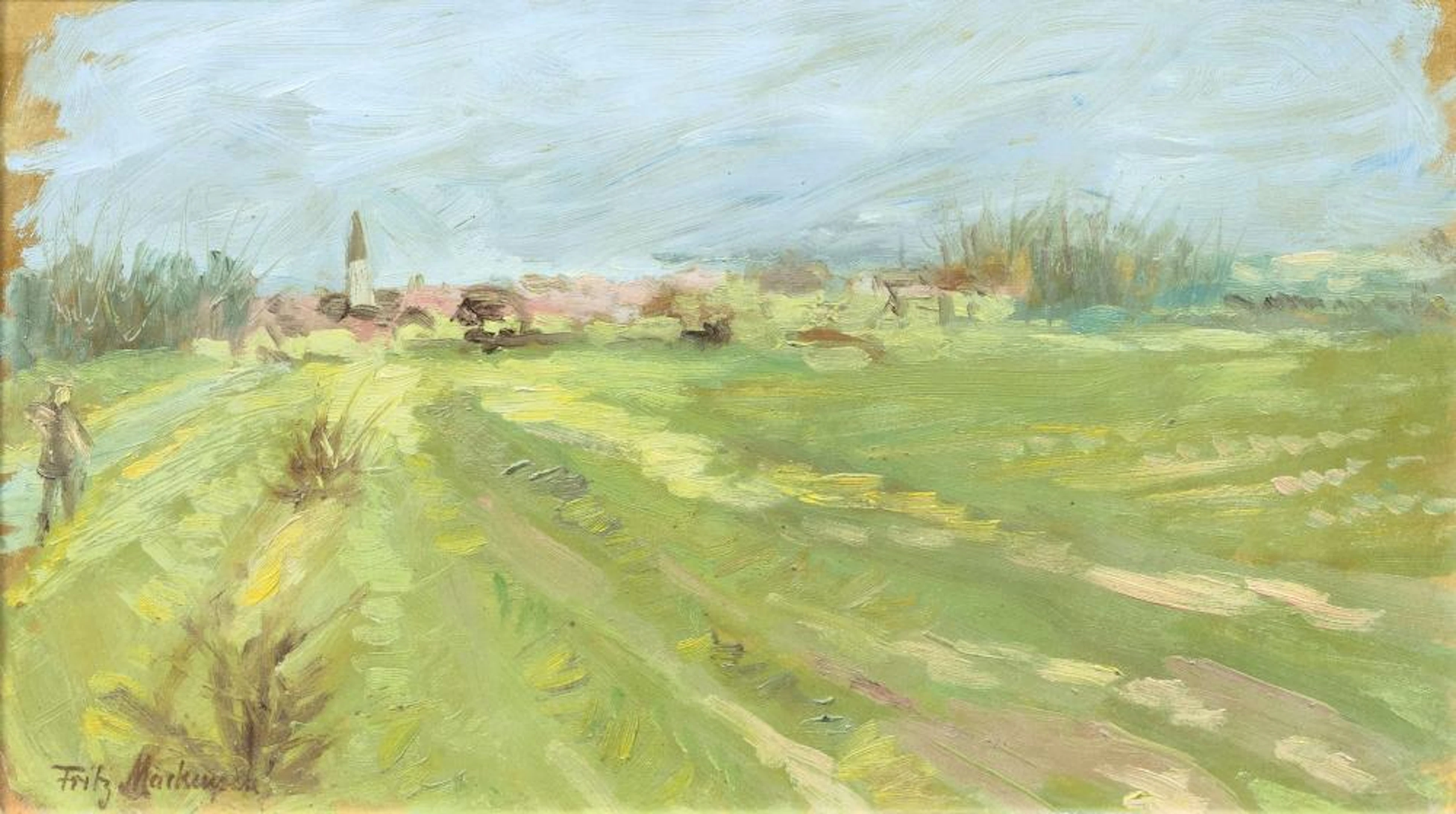 Fritz Mackensen (Braunschweig 1866 - Worpswede 1953). Near Worpswede.