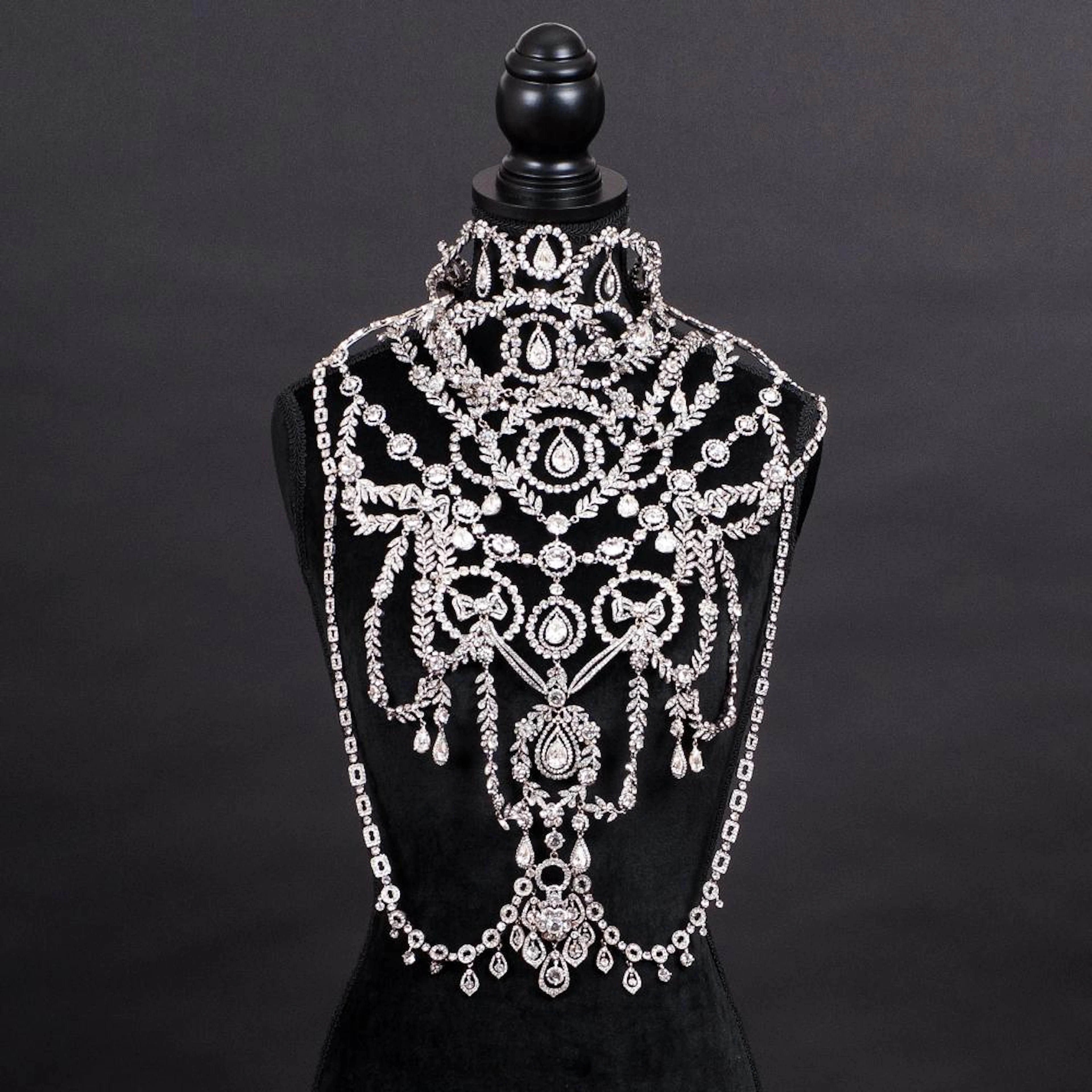Christian Dior A Grande Neck and Chest Jewellery with Swarovski Crystals.