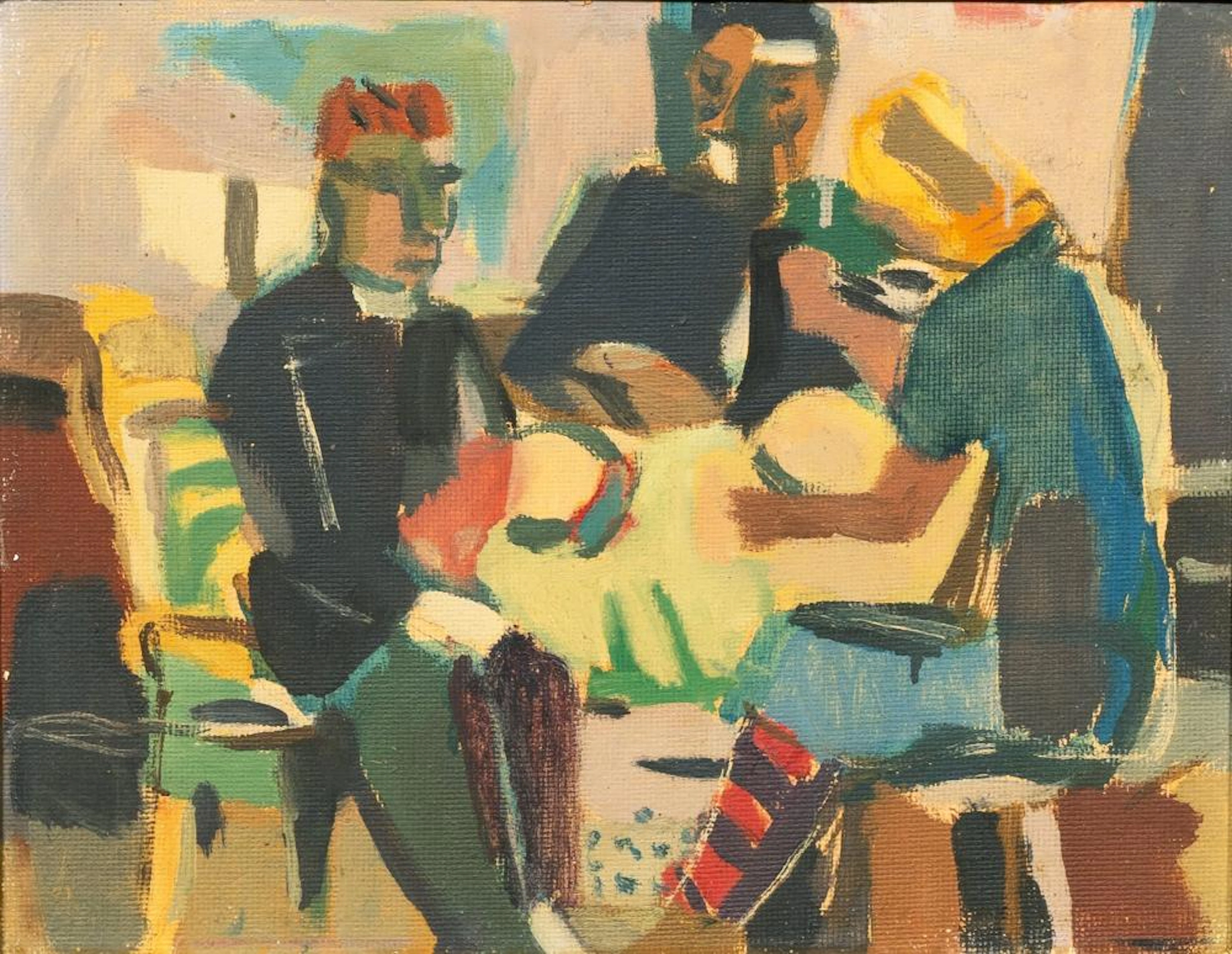 Erich Hartmann (Elberfeld 1886 - Hamburg 1974). By the Table.