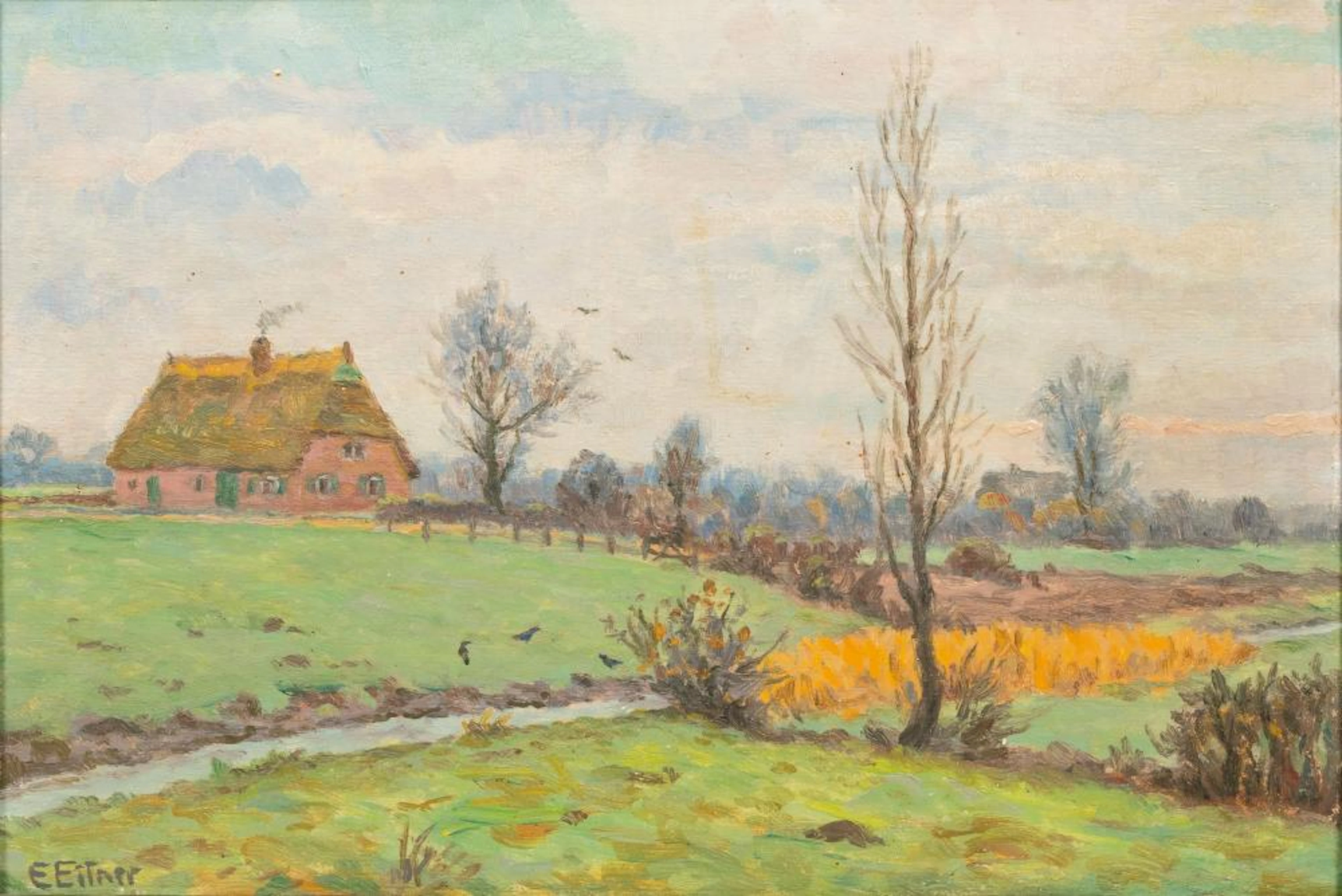 Ernst Eitner (Hamburg 1867 - Hamburg 1955). Early Spring.