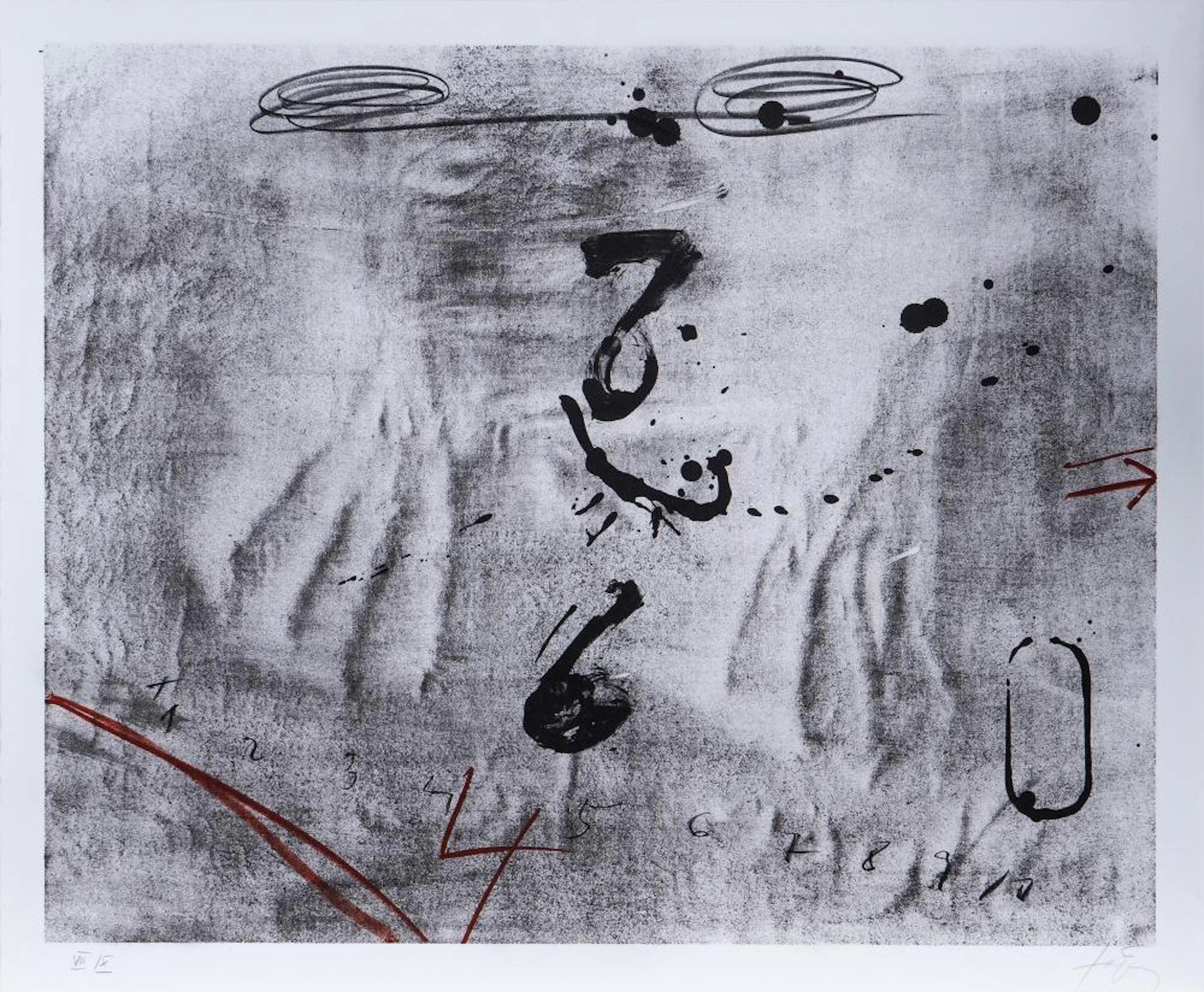 Antoni Tàpies (Barcelona 1923 - Barcelona 2012). Empreintes des Mains.
