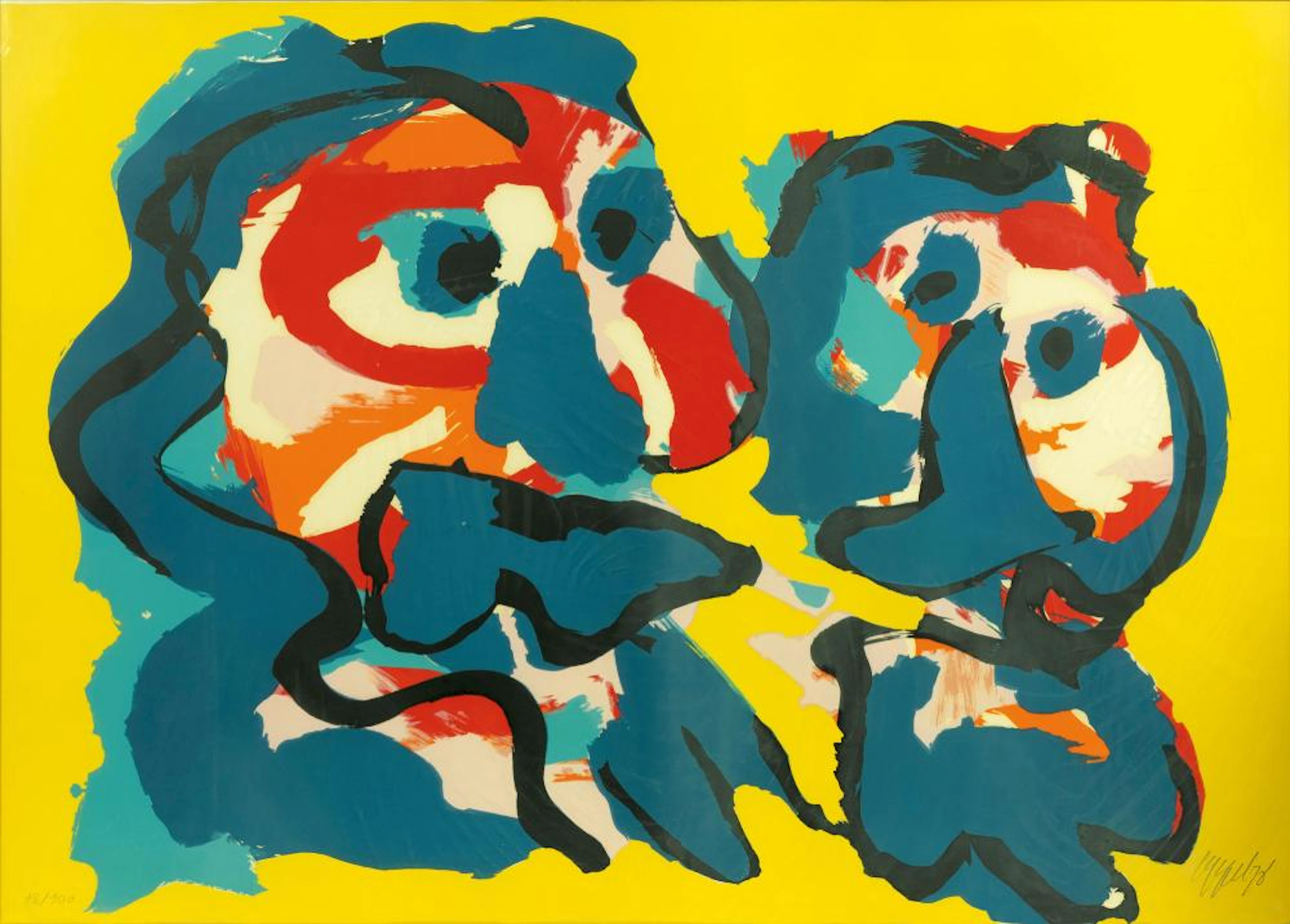 Karel Appel (Amsterdam 1921 - Zürich 2006). Desert People.
