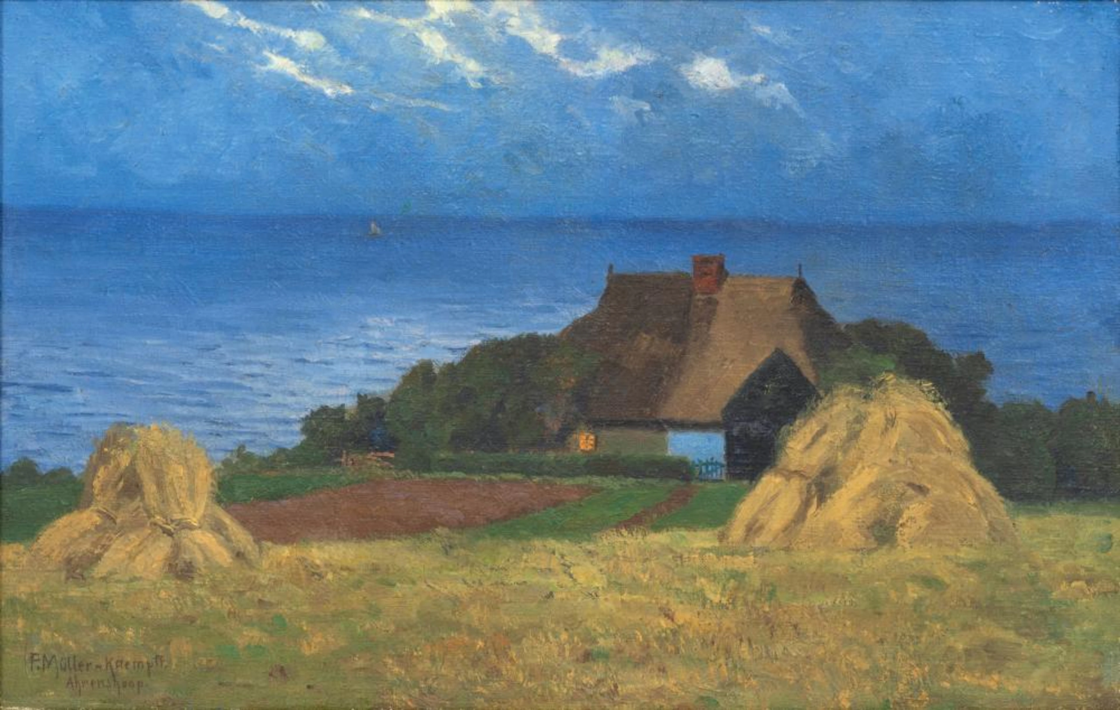 Paul Müller-Kaempff (Oldenburg/O. 1861 - Berlin 1941). Evening by the Sea.