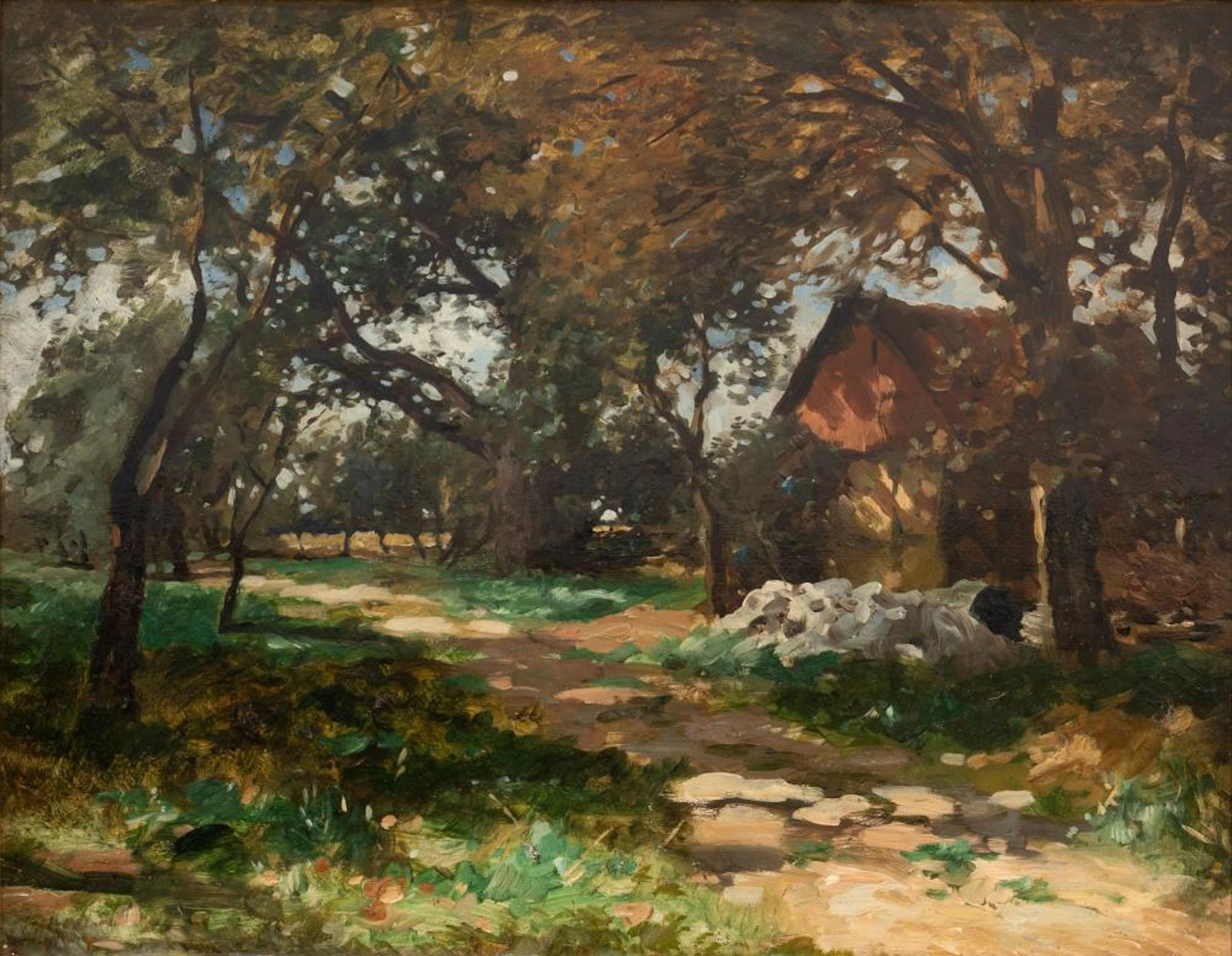 Thomas Herbst (Hamburg 1848 - Hamburg 1915). Village.
