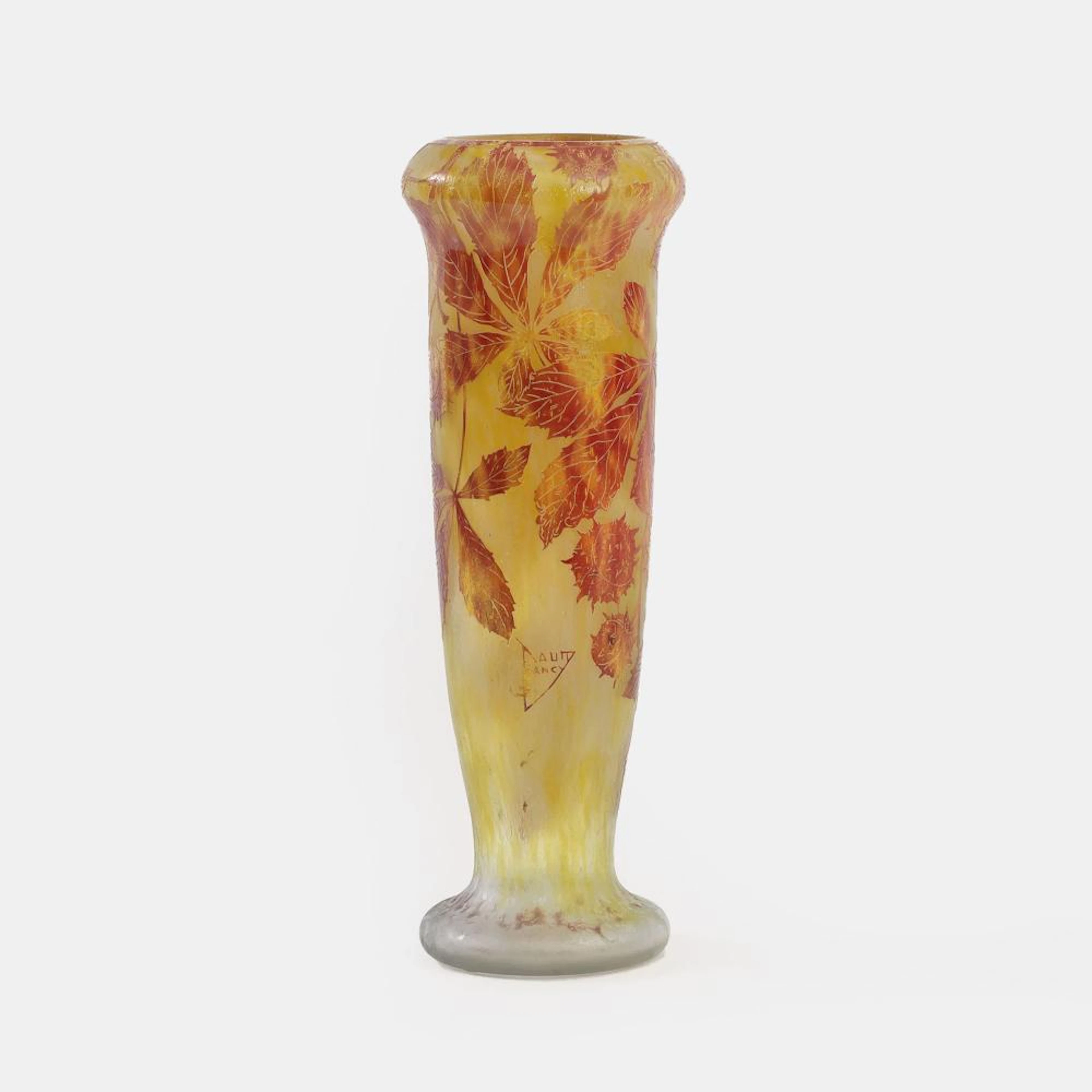 Daum Frères founded 1875 Nancy. A Large Art Npuveau Vase.