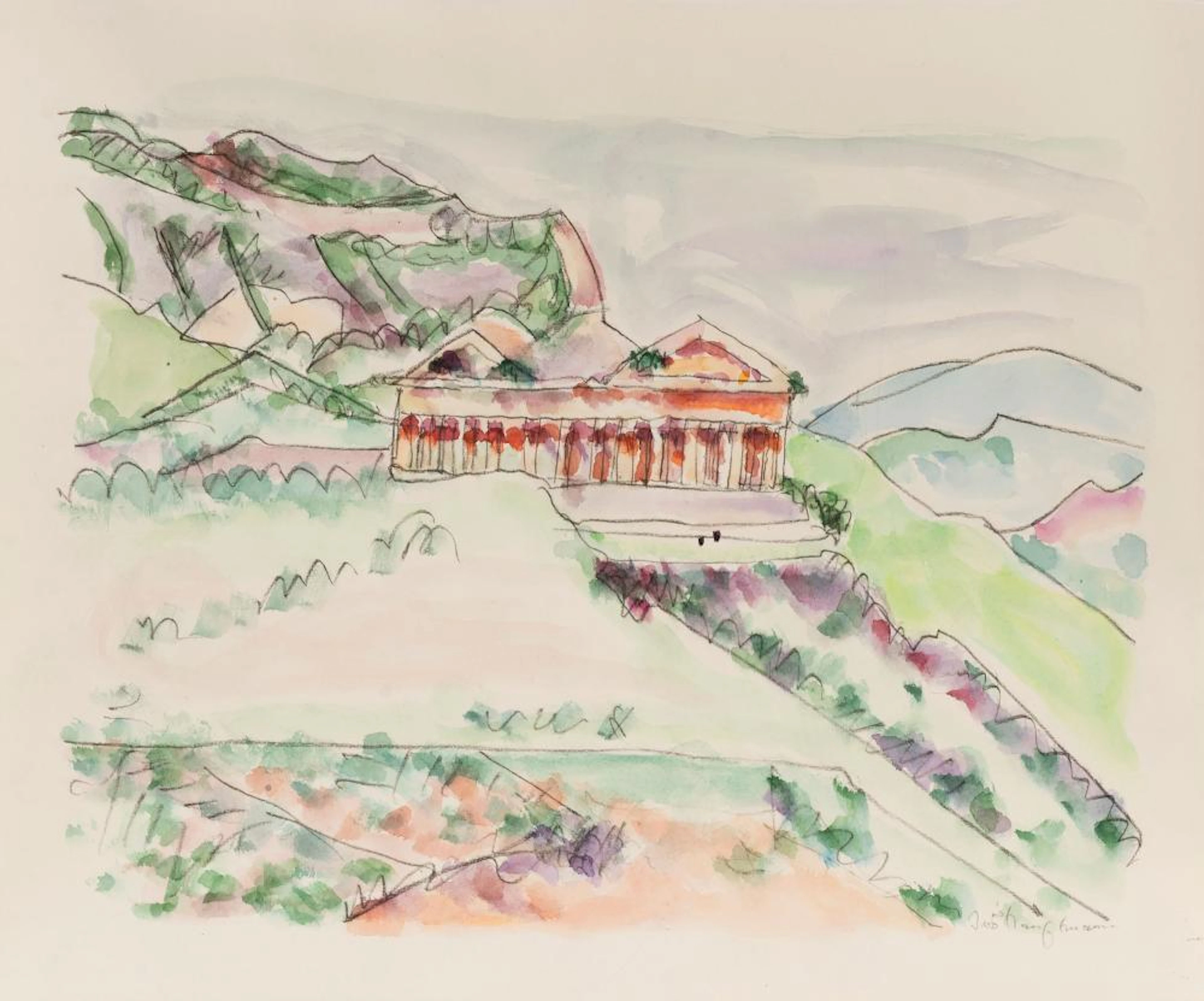 Ivo Hauptmann (Erkner 1886 - Hamburg 1973). A Greek View.
