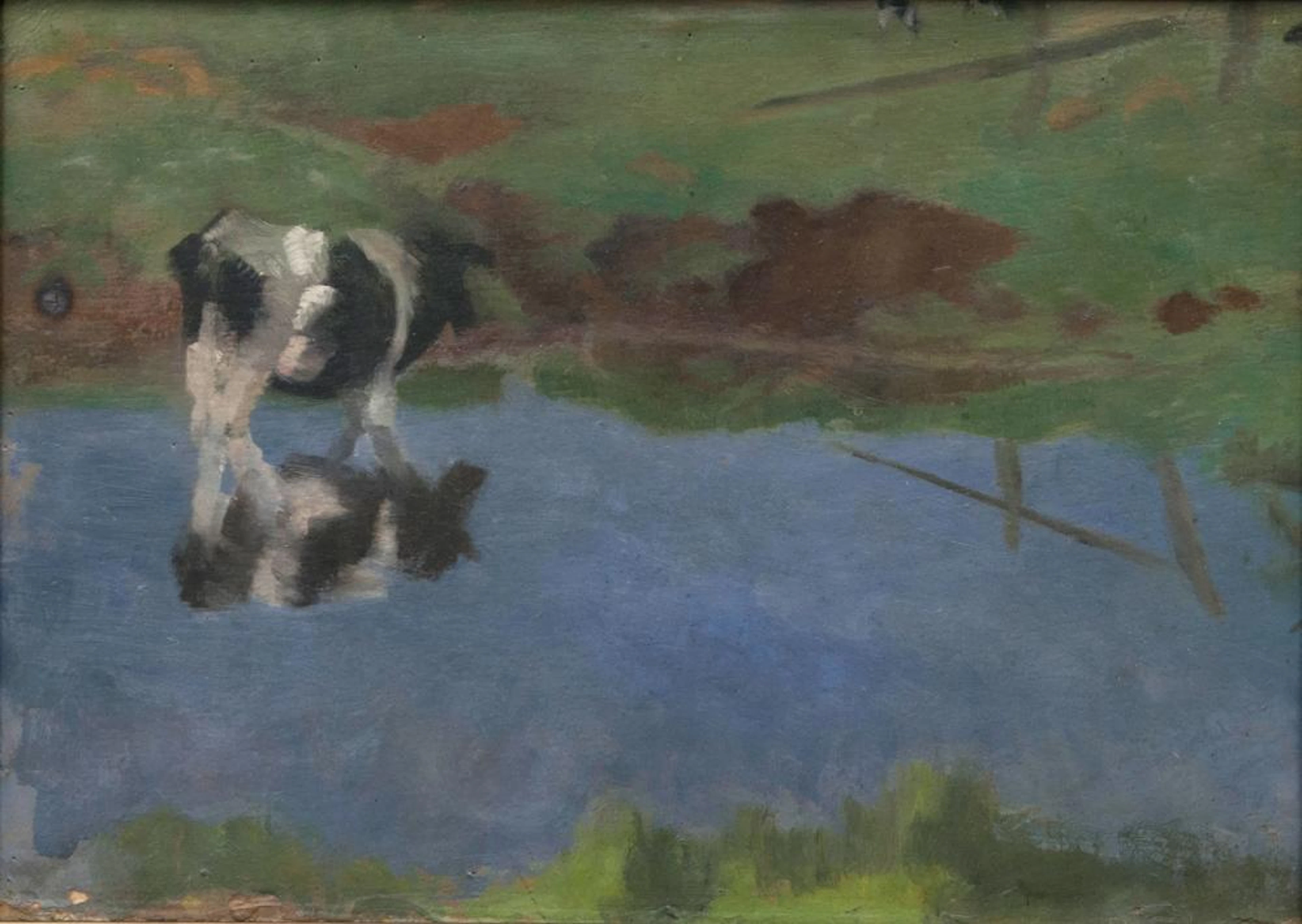 Clara Rilke-Westhoff (Bremen 1878 - Fischerhude 1954). Cow in th Water.