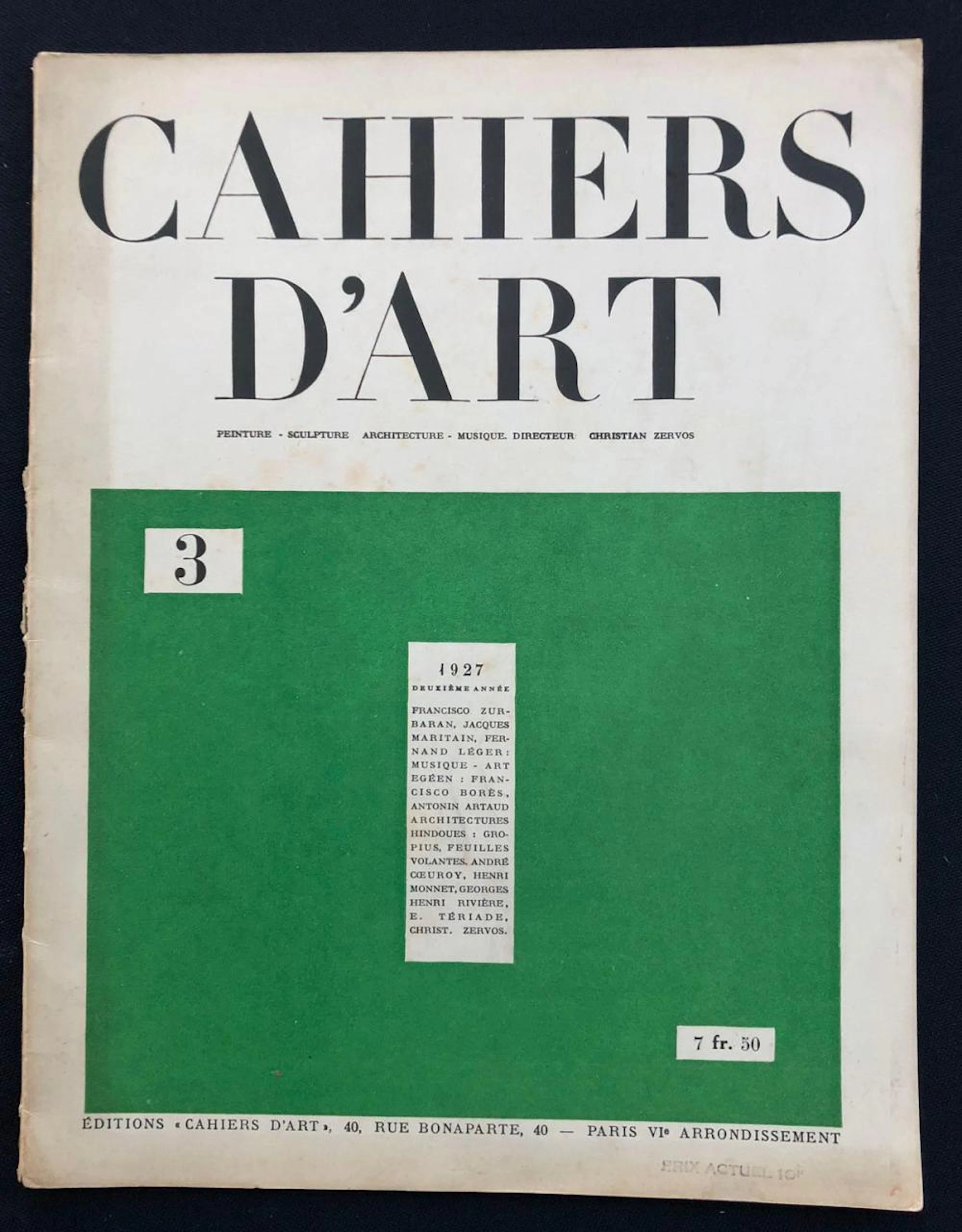 Cahiers d?Art N.3 1927