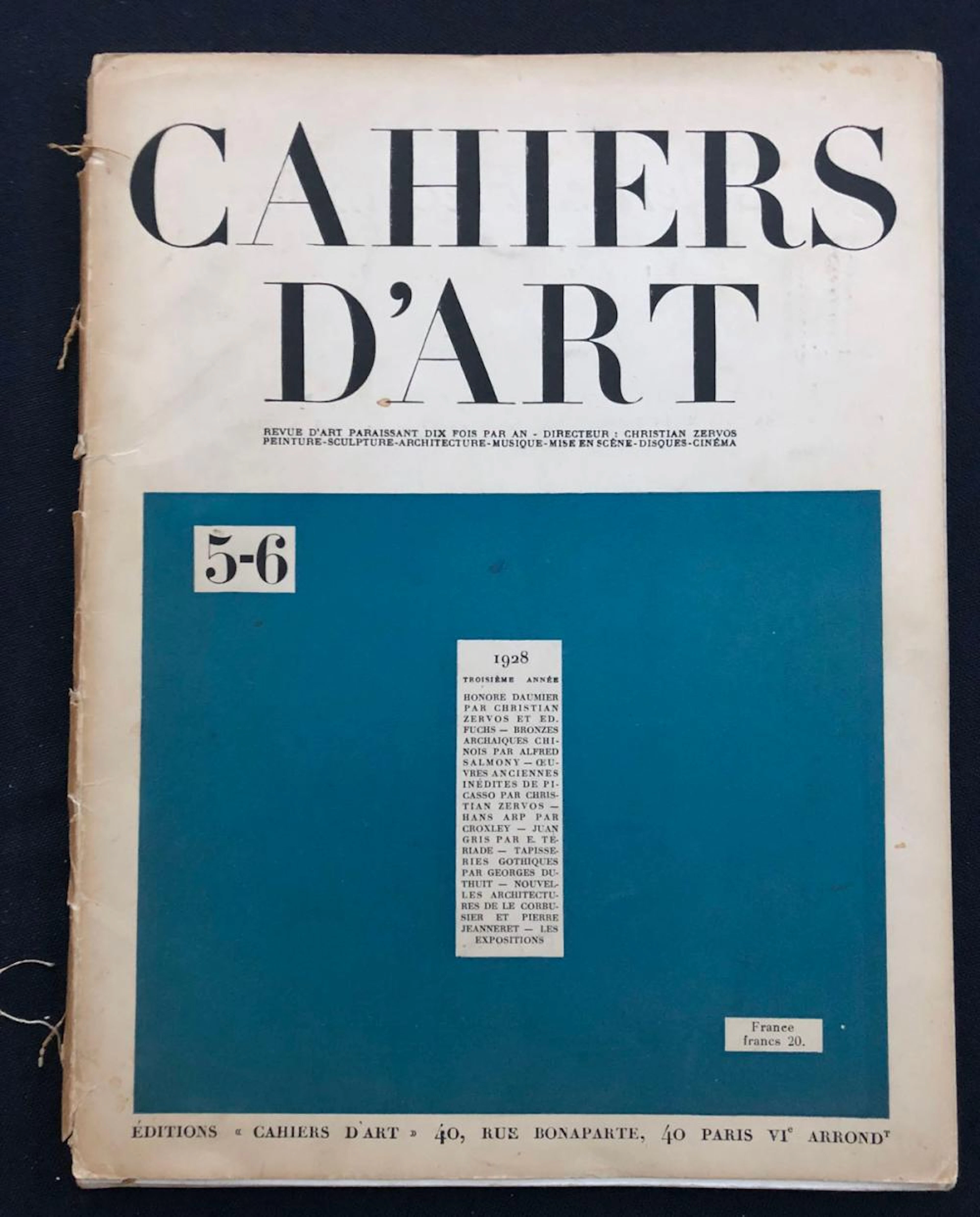 Cahiers d?Art N.5/6, 1928