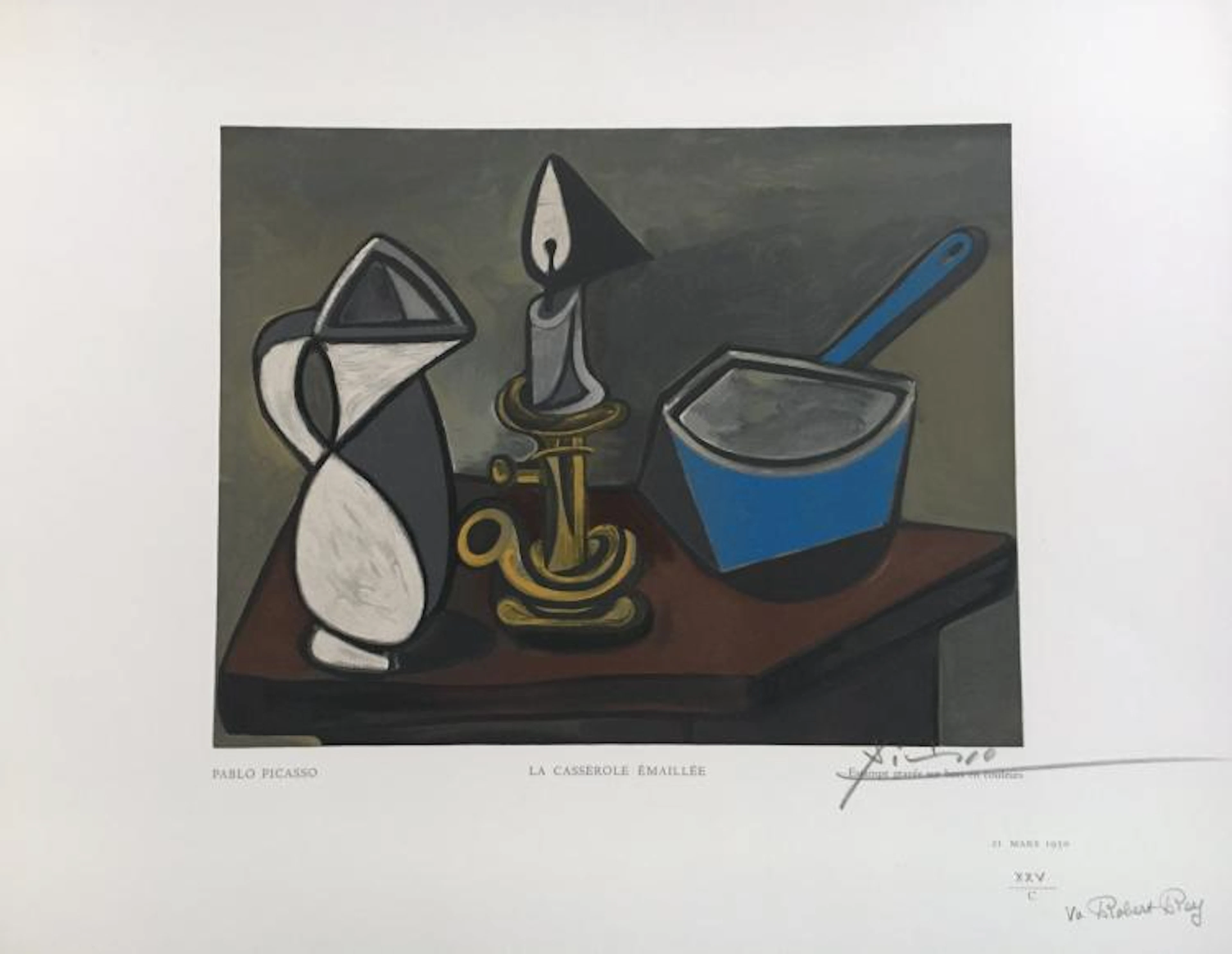 Picasso (Pablo), Wood engraving in color, signed and numbered.