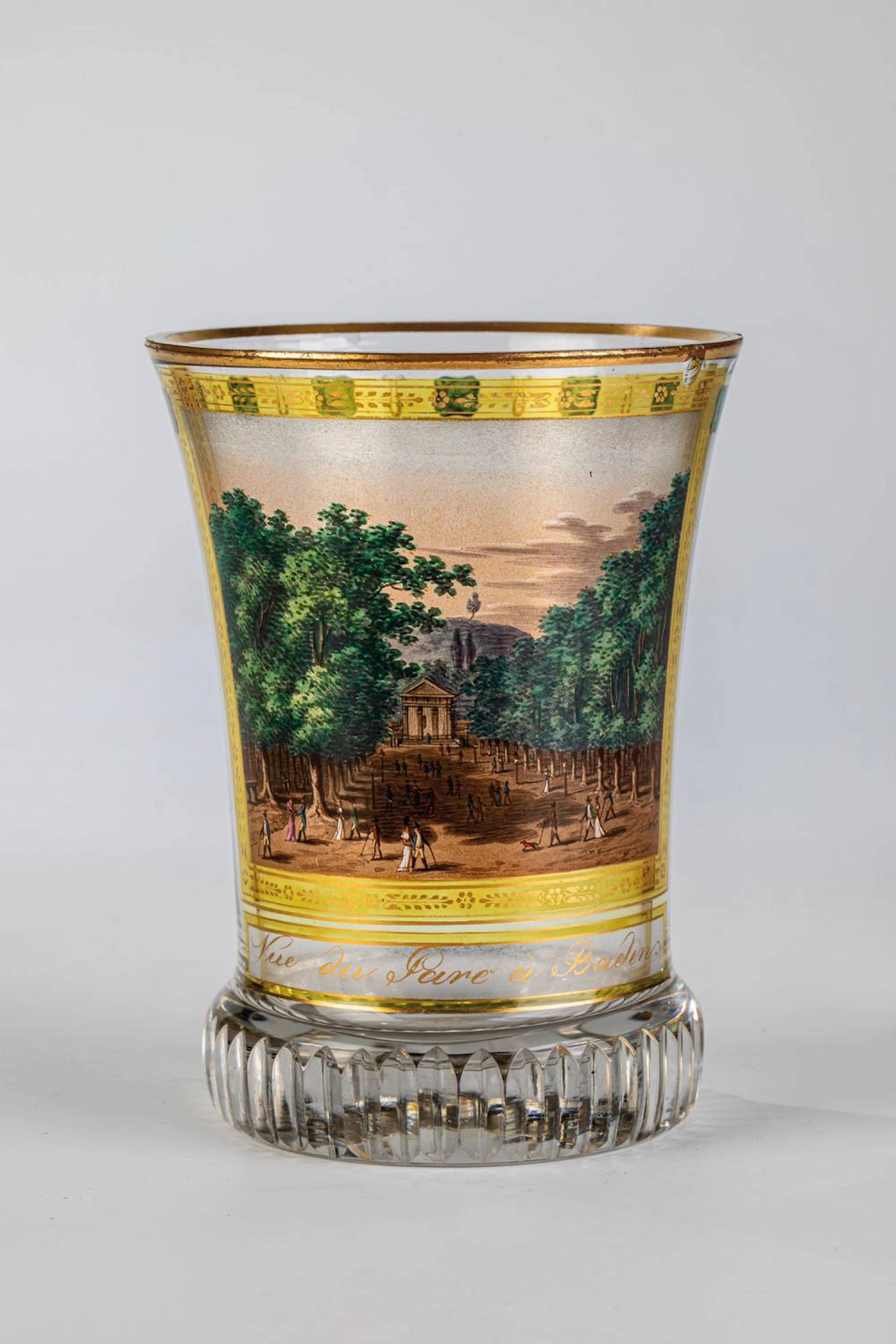 Signierter Ranftbecher mit Ansicht von Baden bei Wien