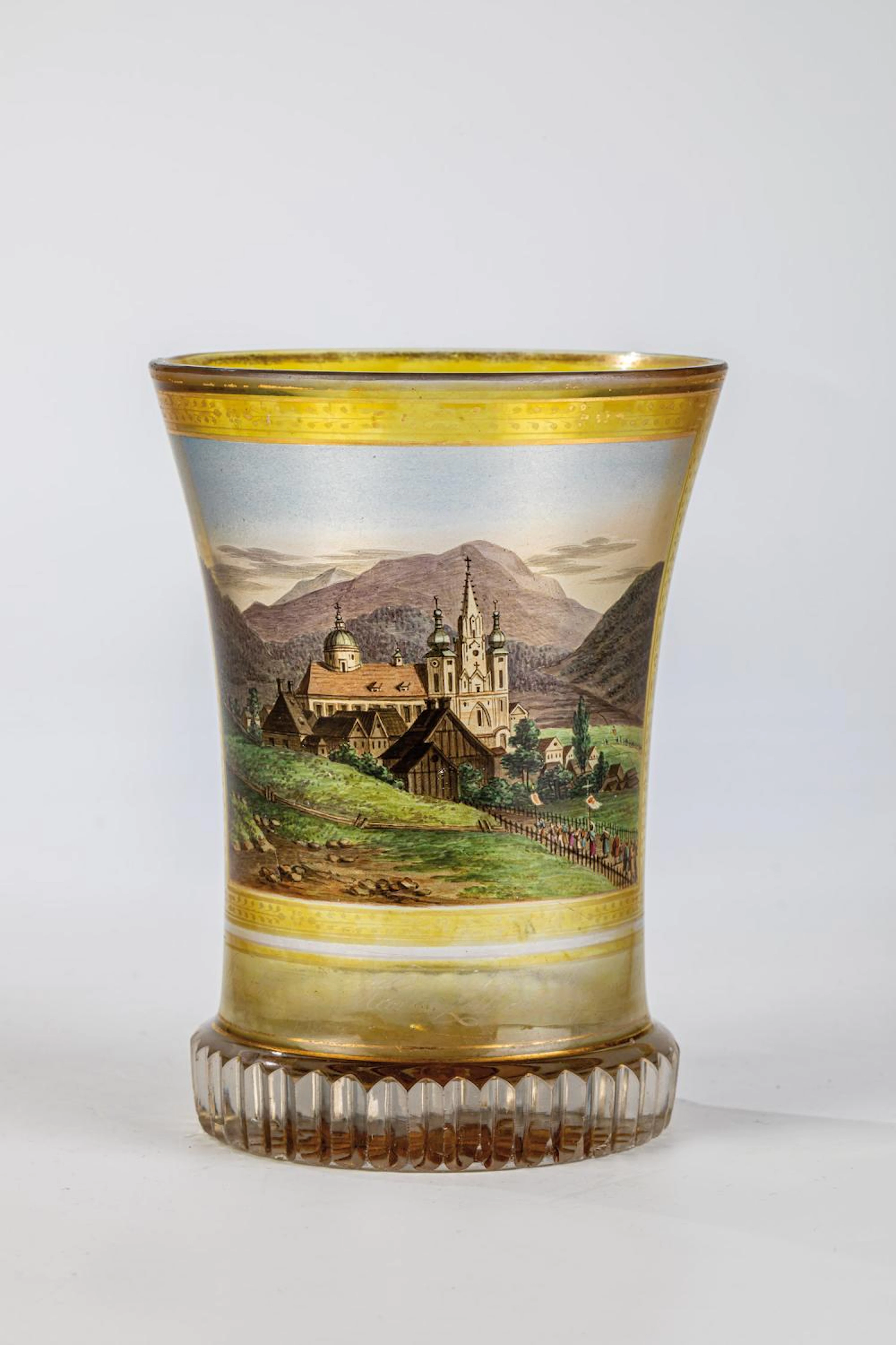 Ranftbecher mit Ansicht von Mariazell in der Steiermark