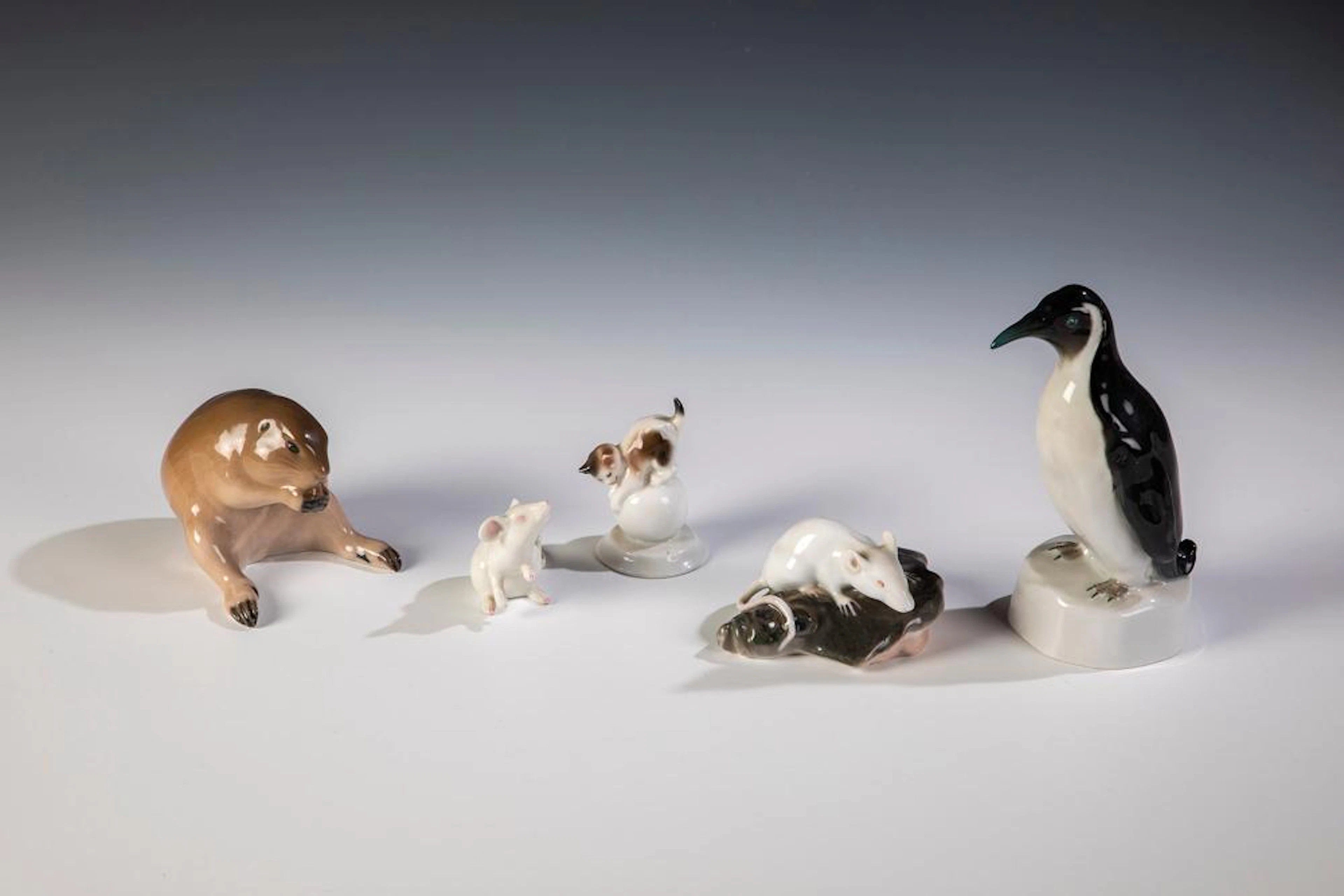 Sechs diverse Porzellanfiguren