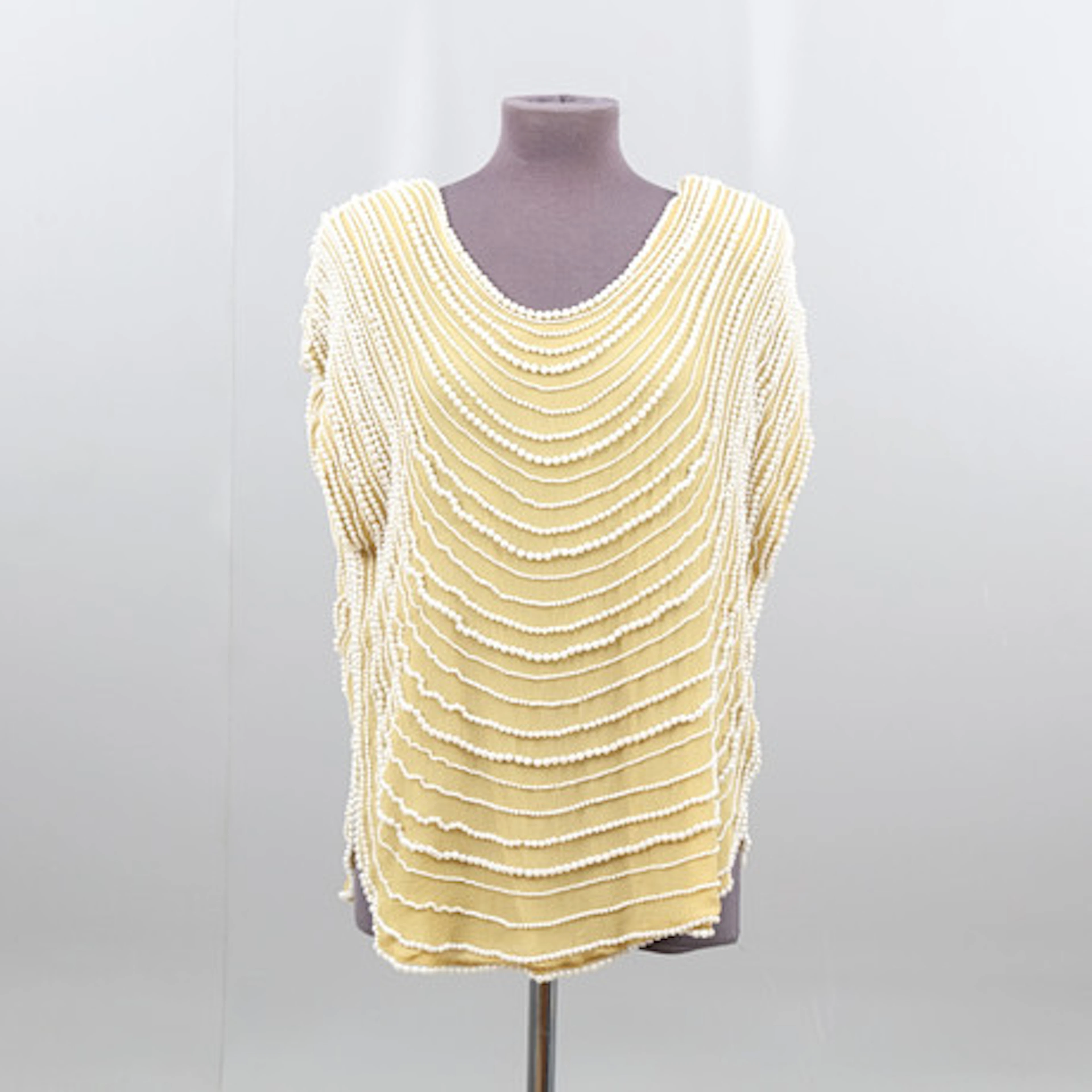 VINTAGE TOPP, i siden, tunika, tröja, stl …