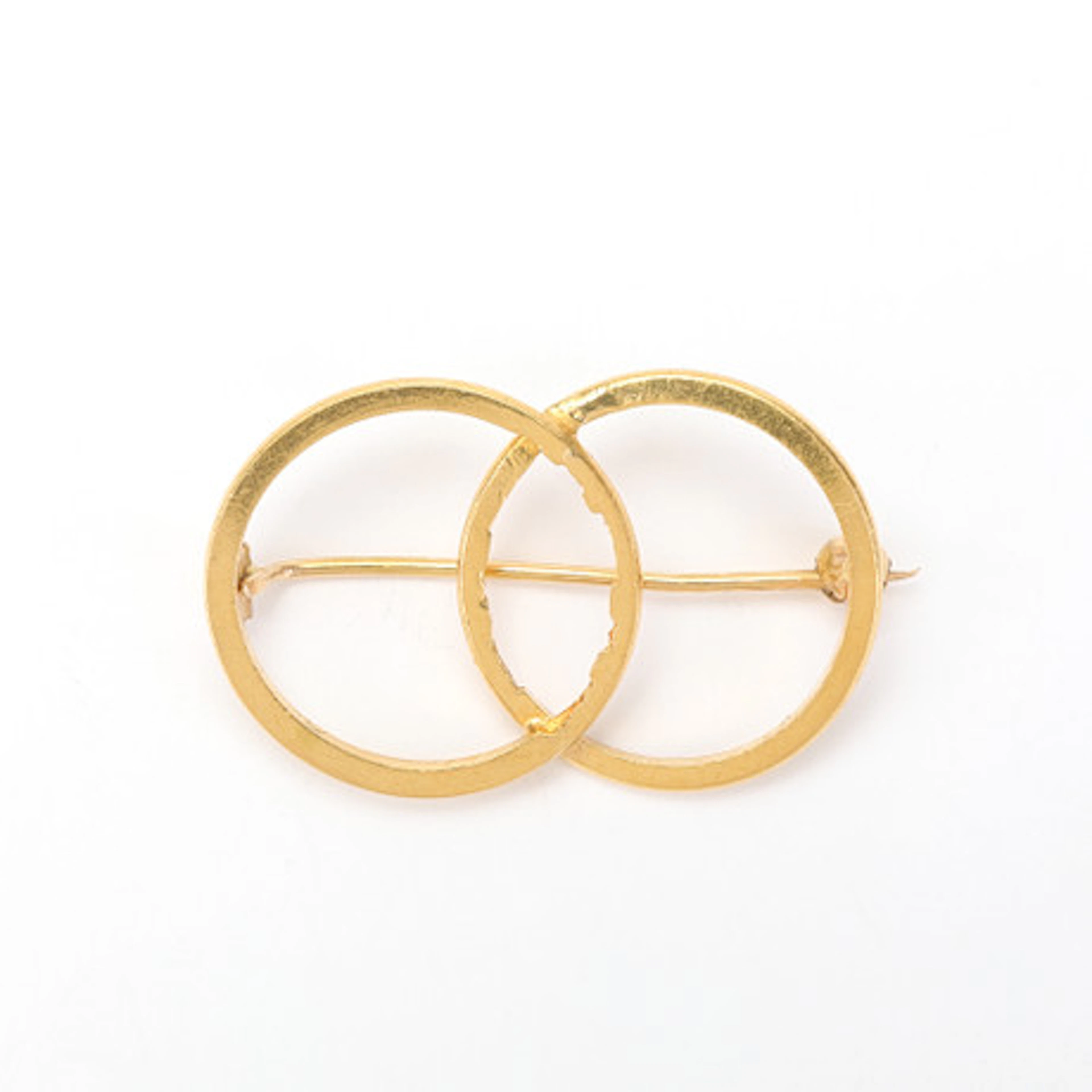 BROSCH, guld, 23k, ca 6 gram.