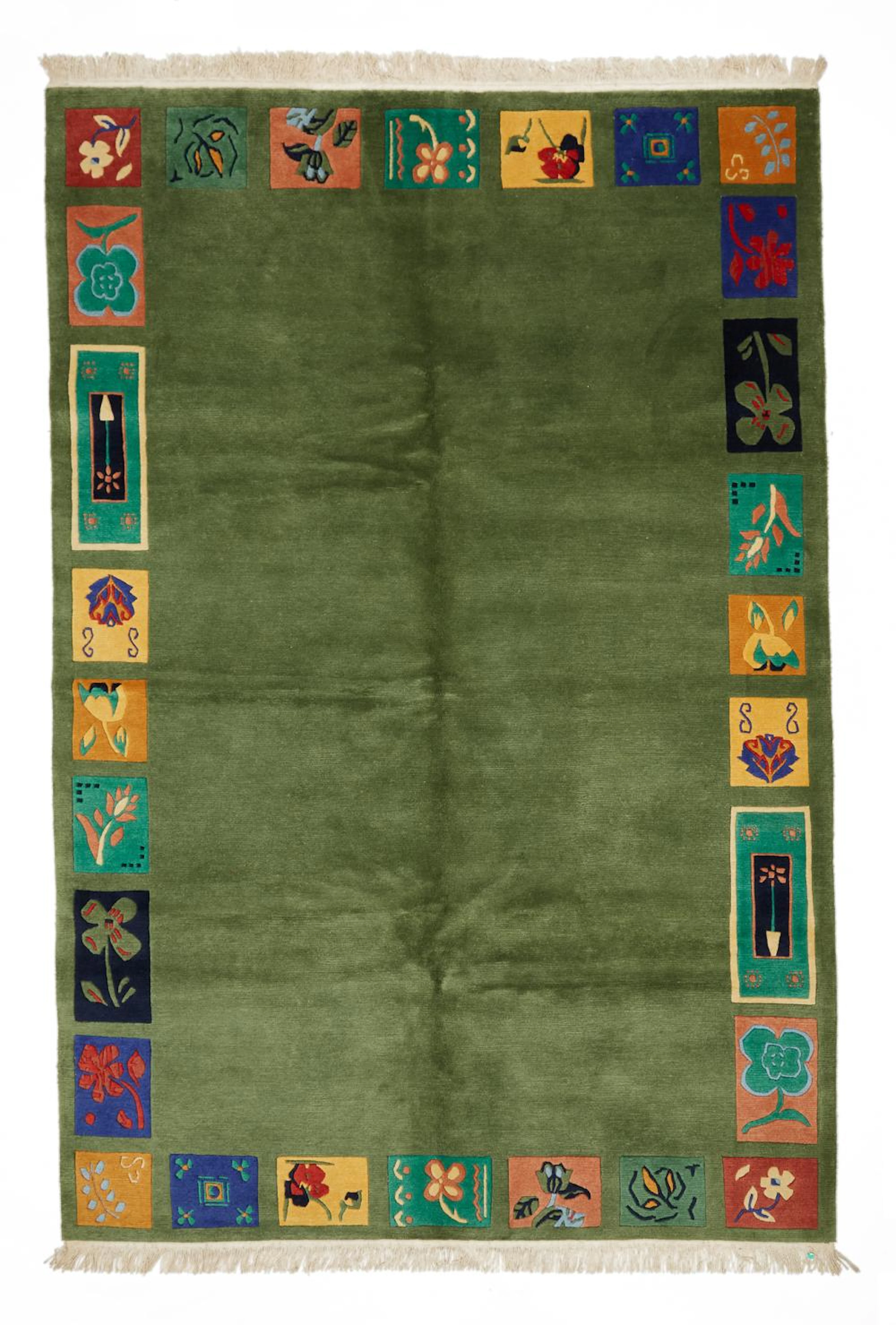 VINTAGE NEPALI TRIBAL DESIGN CARPET