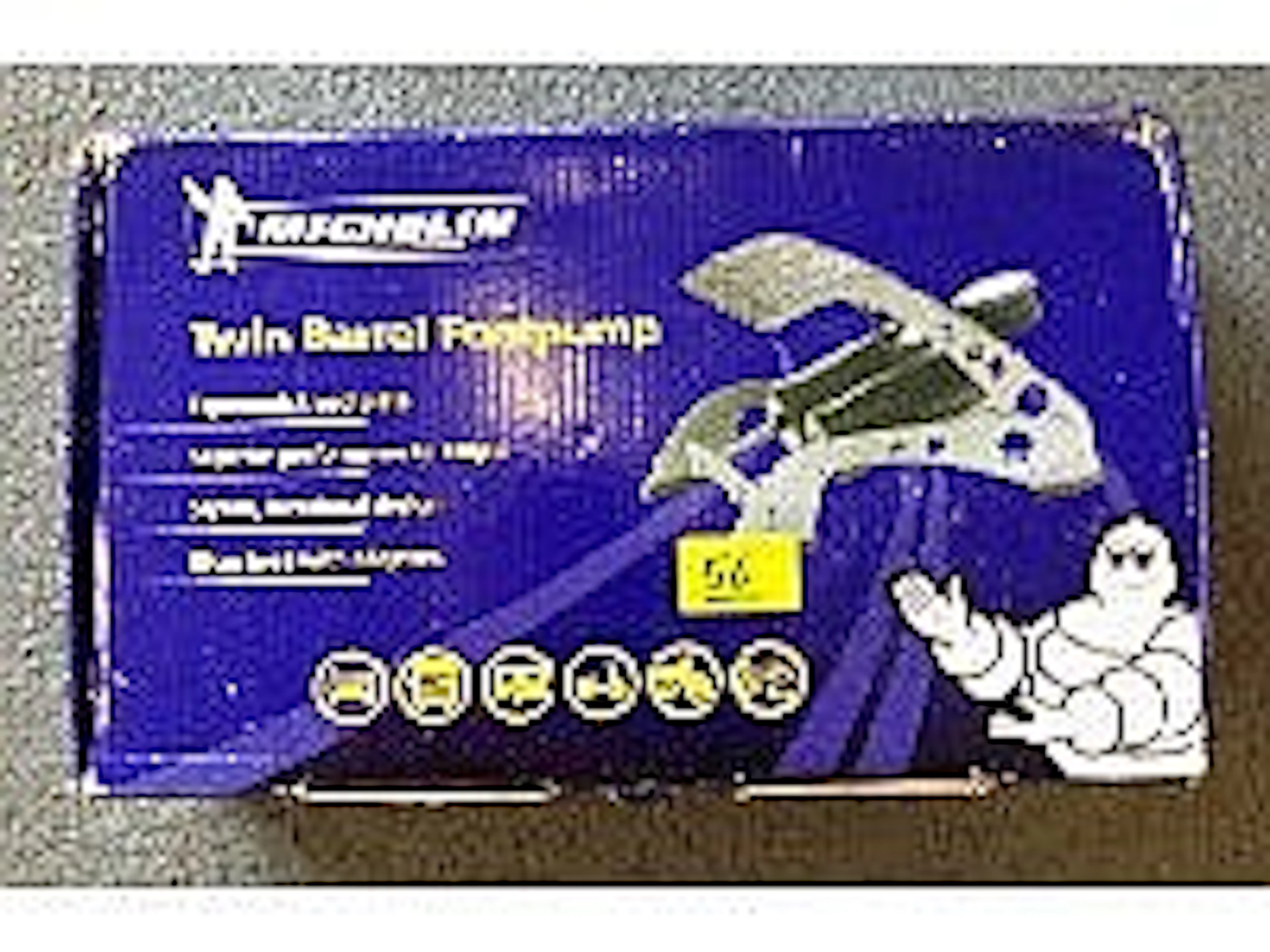 Michelin double foot pump