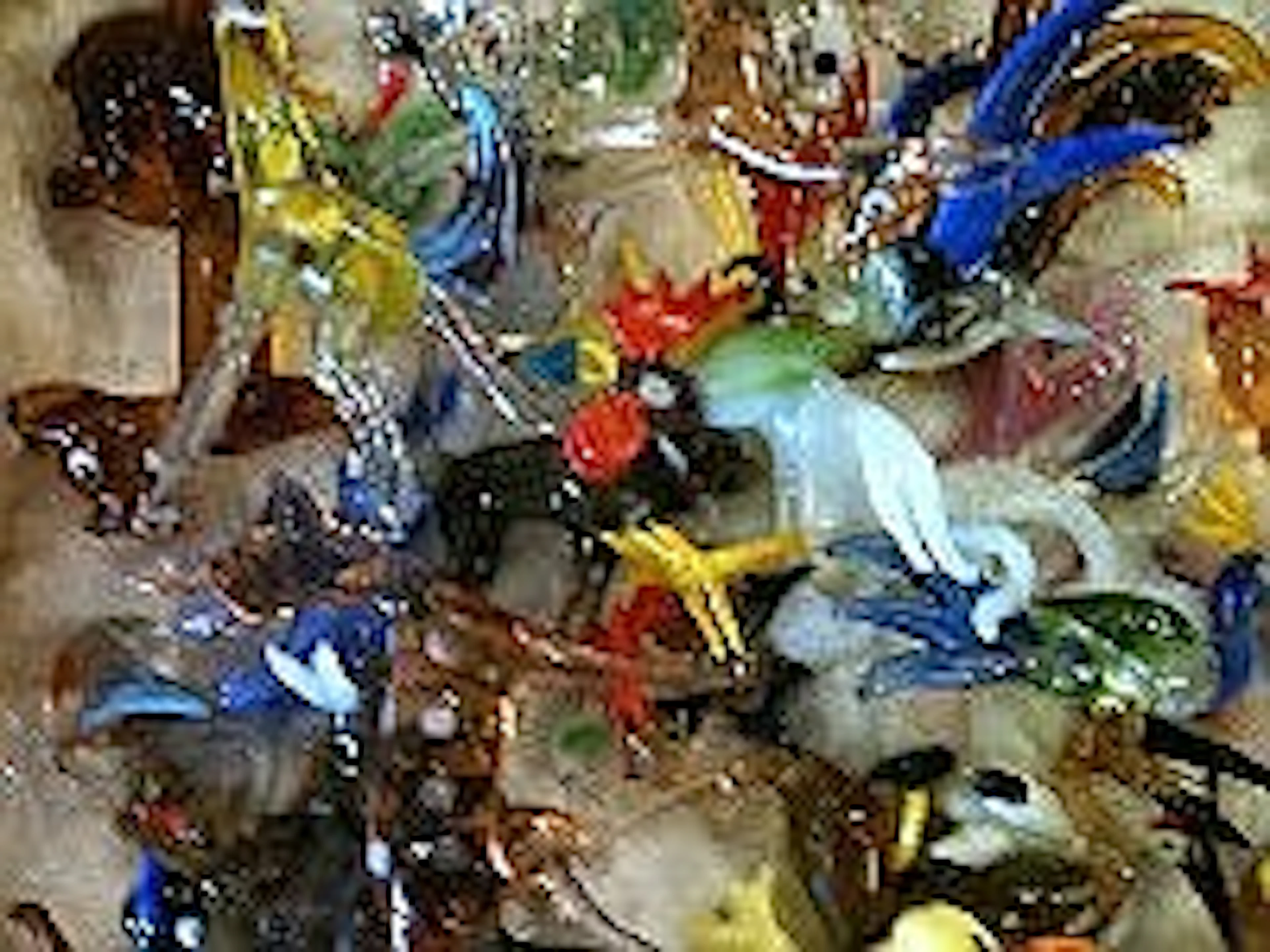 A collection of glass animals