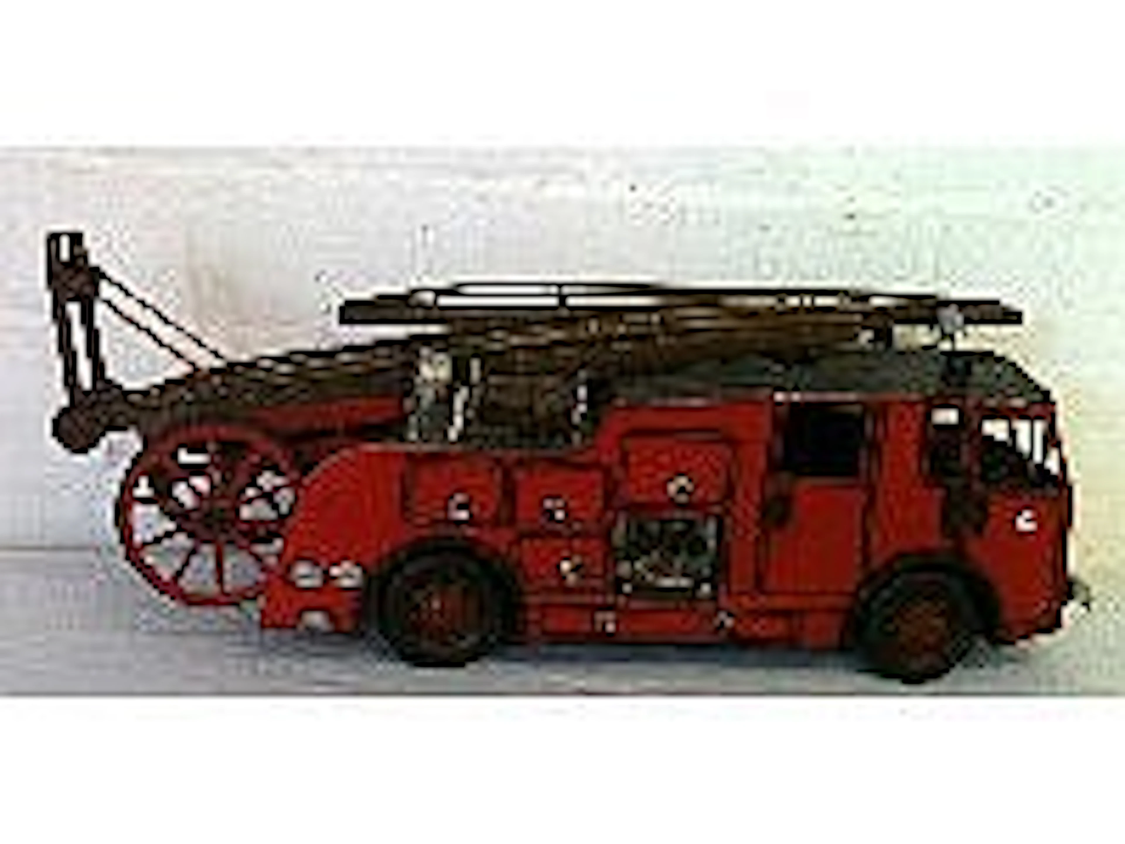 Tin plate model of a fire engine