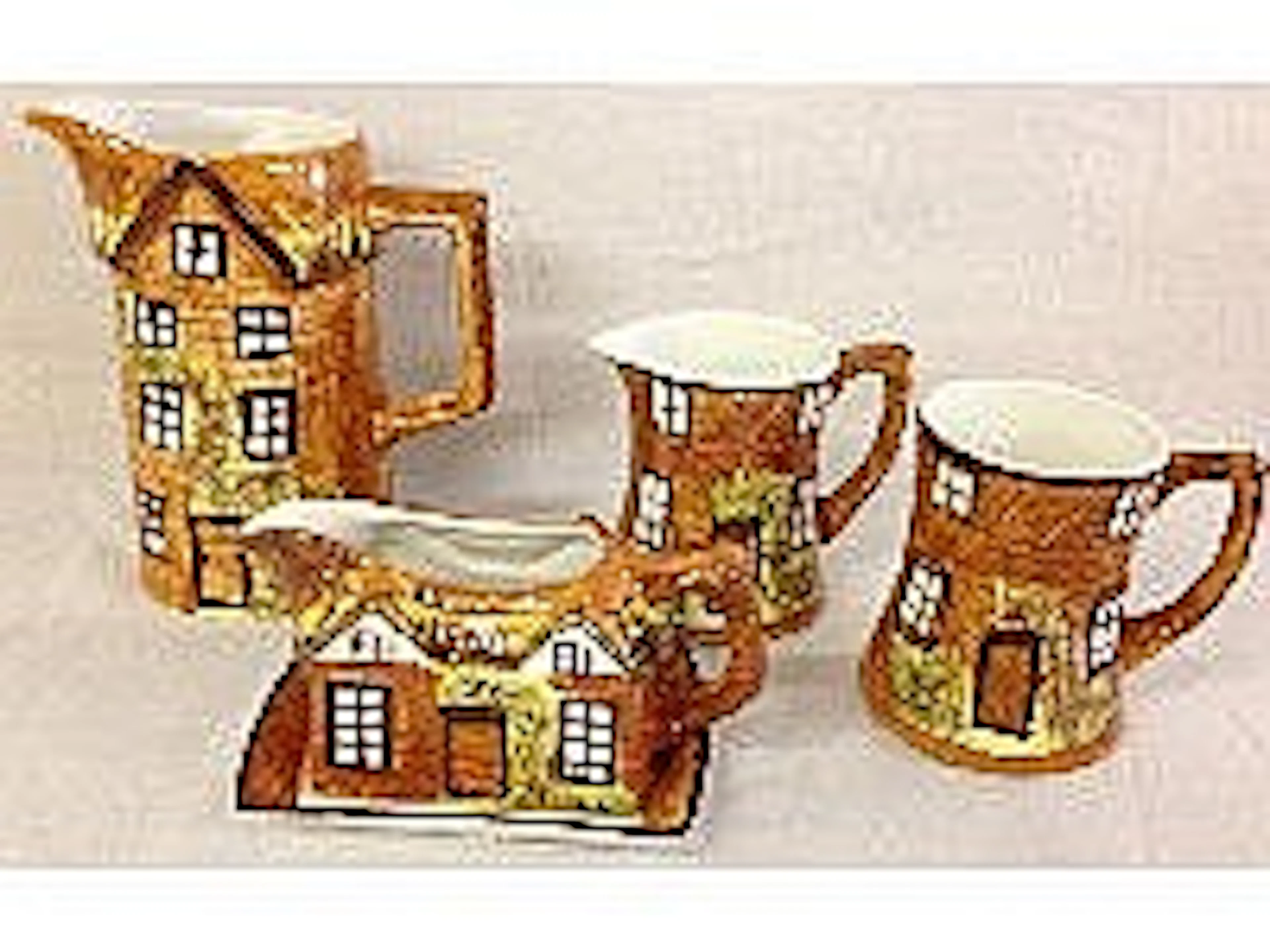 Prices cottage large jug, gravy boat, small jug