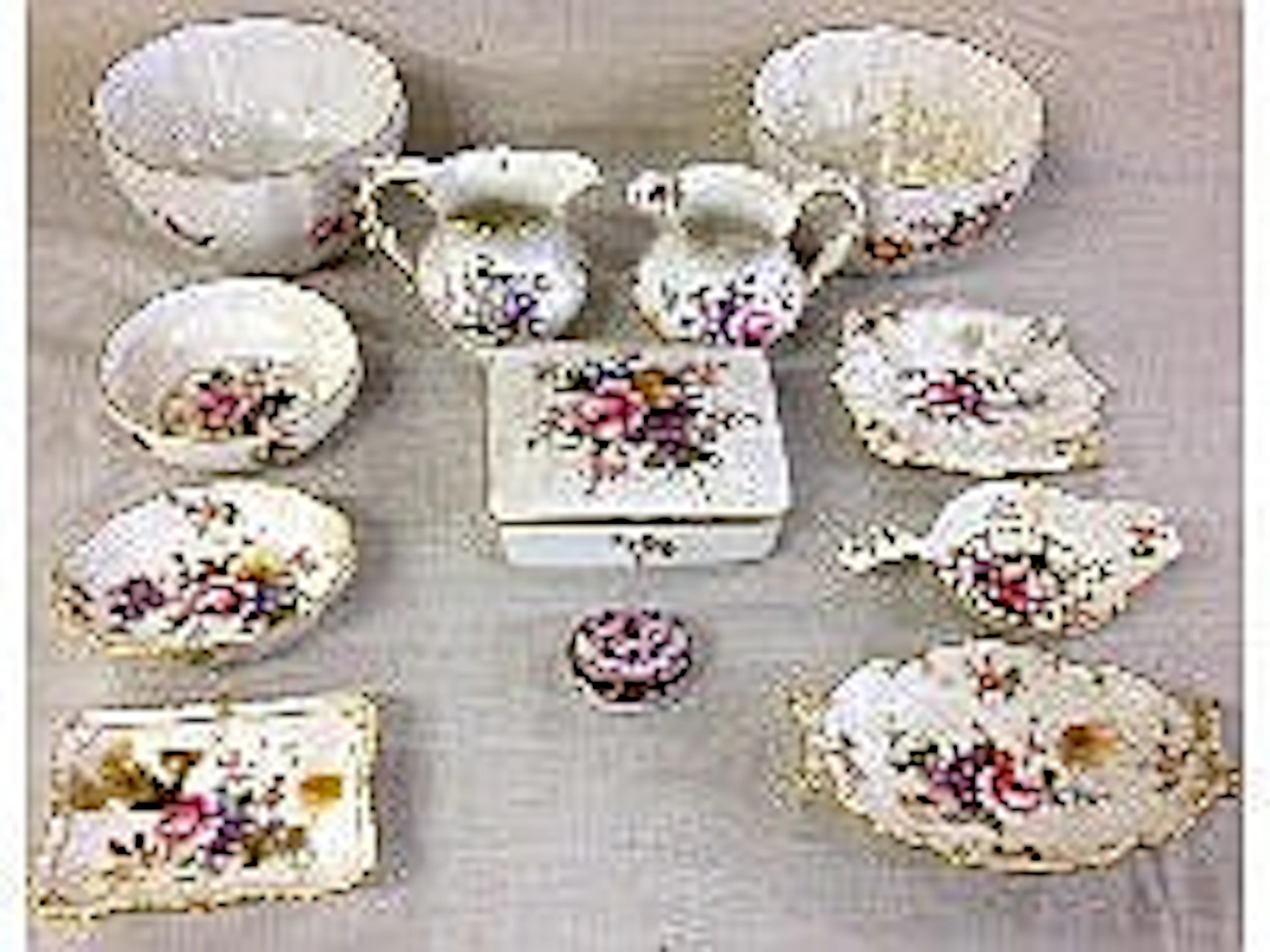 A collection of Crown Derby items