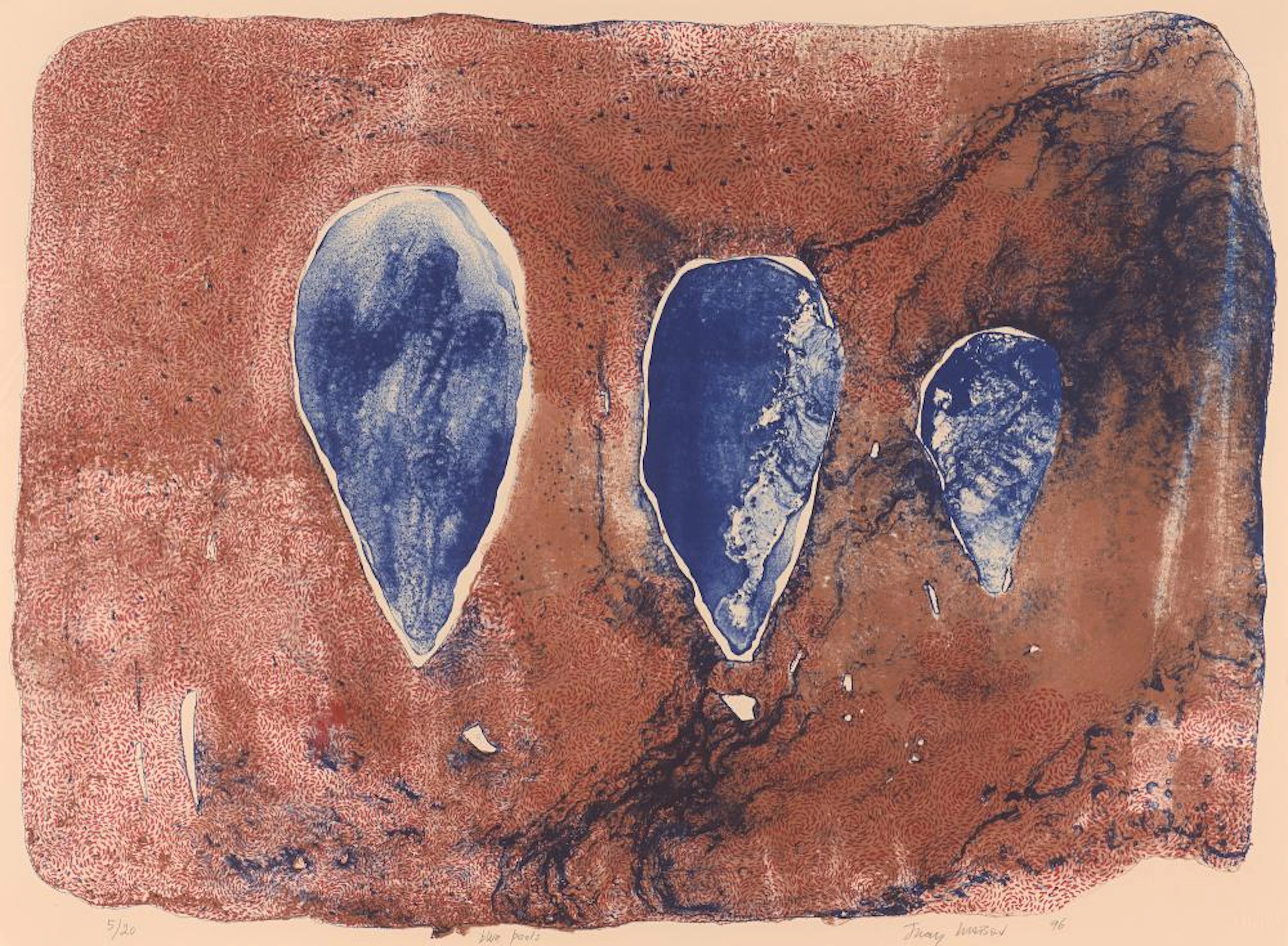 JUDY WATSON (born 1959) Blue Pools 1996 lithograph, ed. 5/20