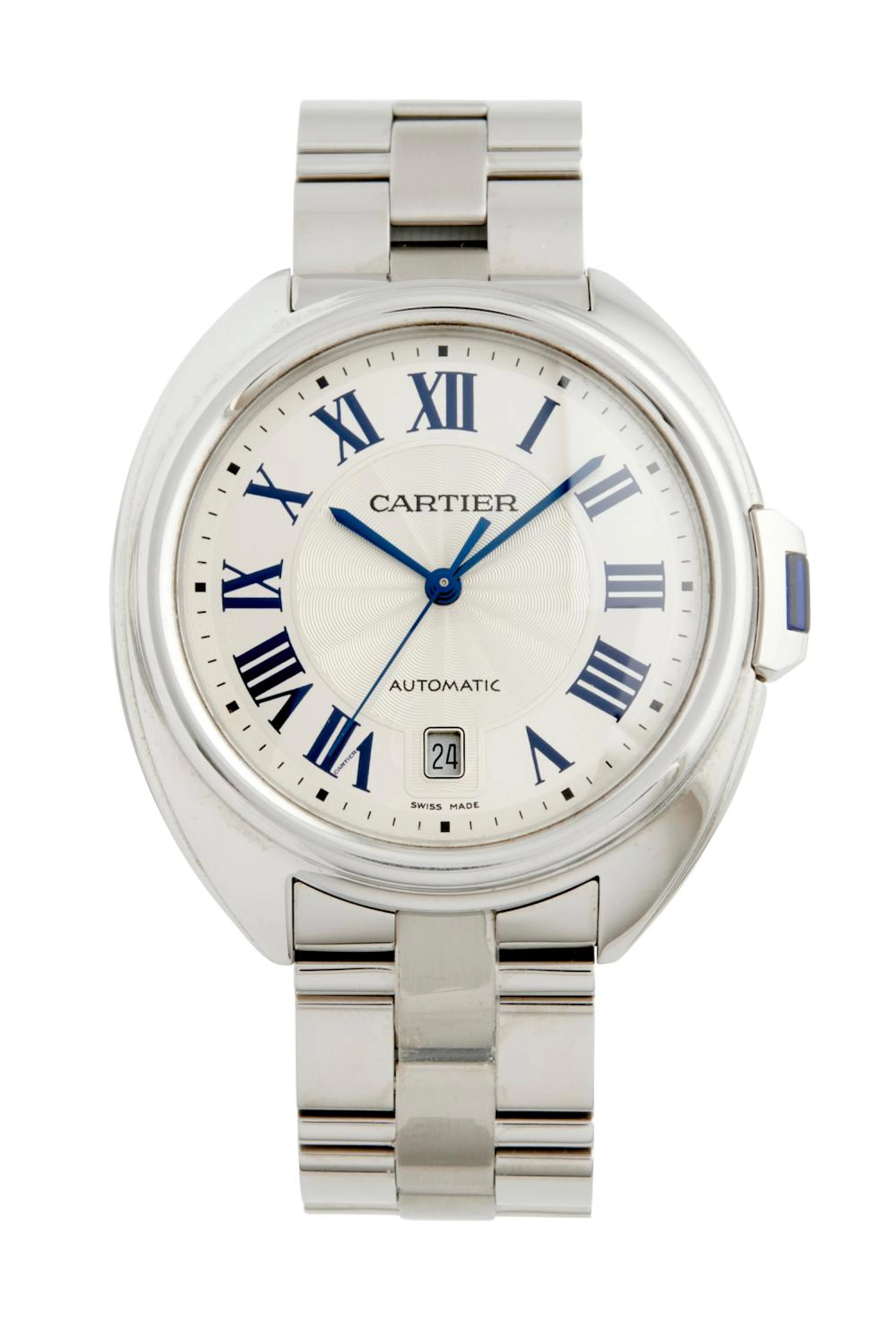 CARTIER CLE DE CARTIER REF 3850 A STAINLESS STEEL...