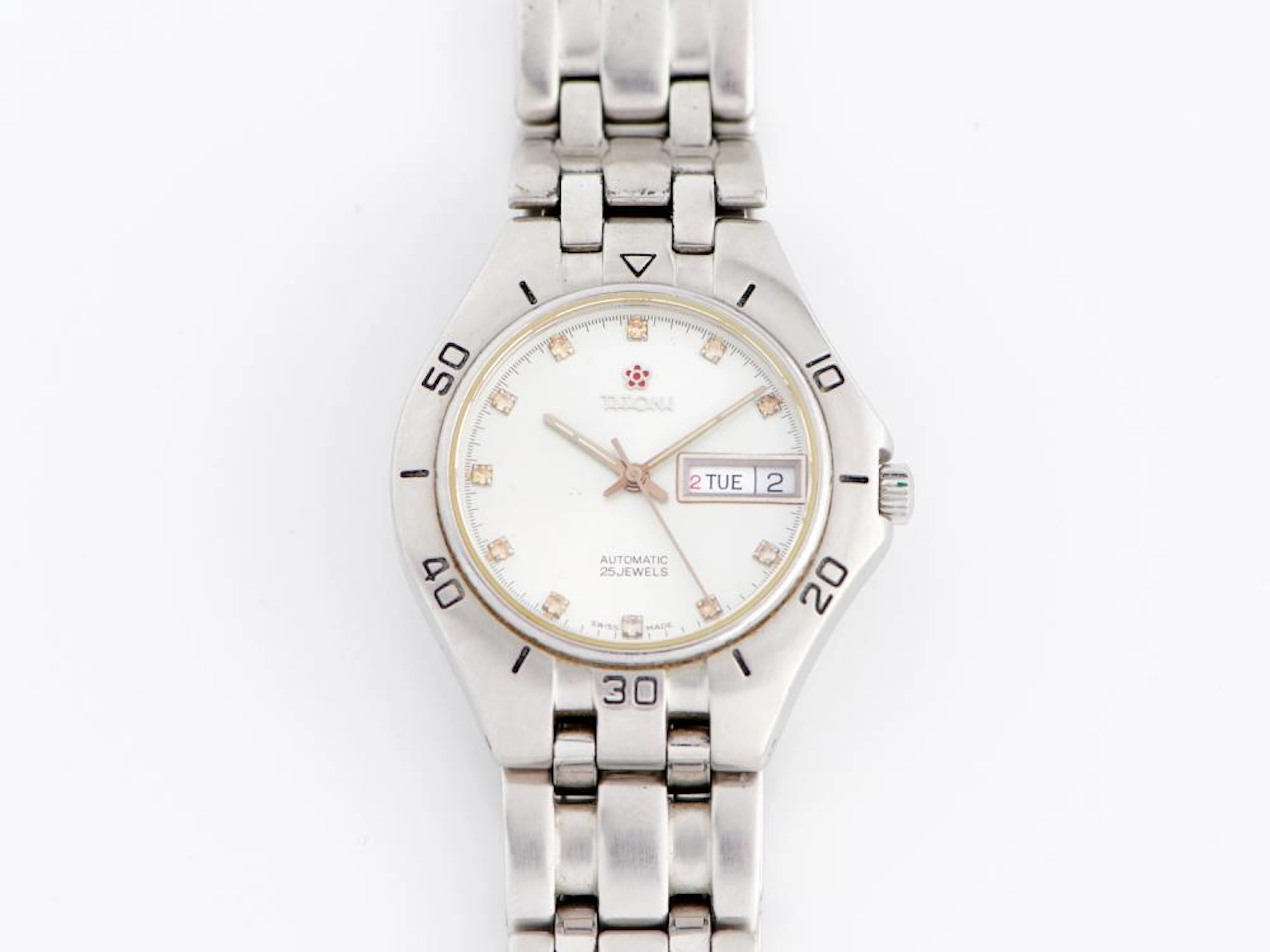 TITONI, A GENTLEMAN'S WRIST WATCH IN STAINLESS STEEL