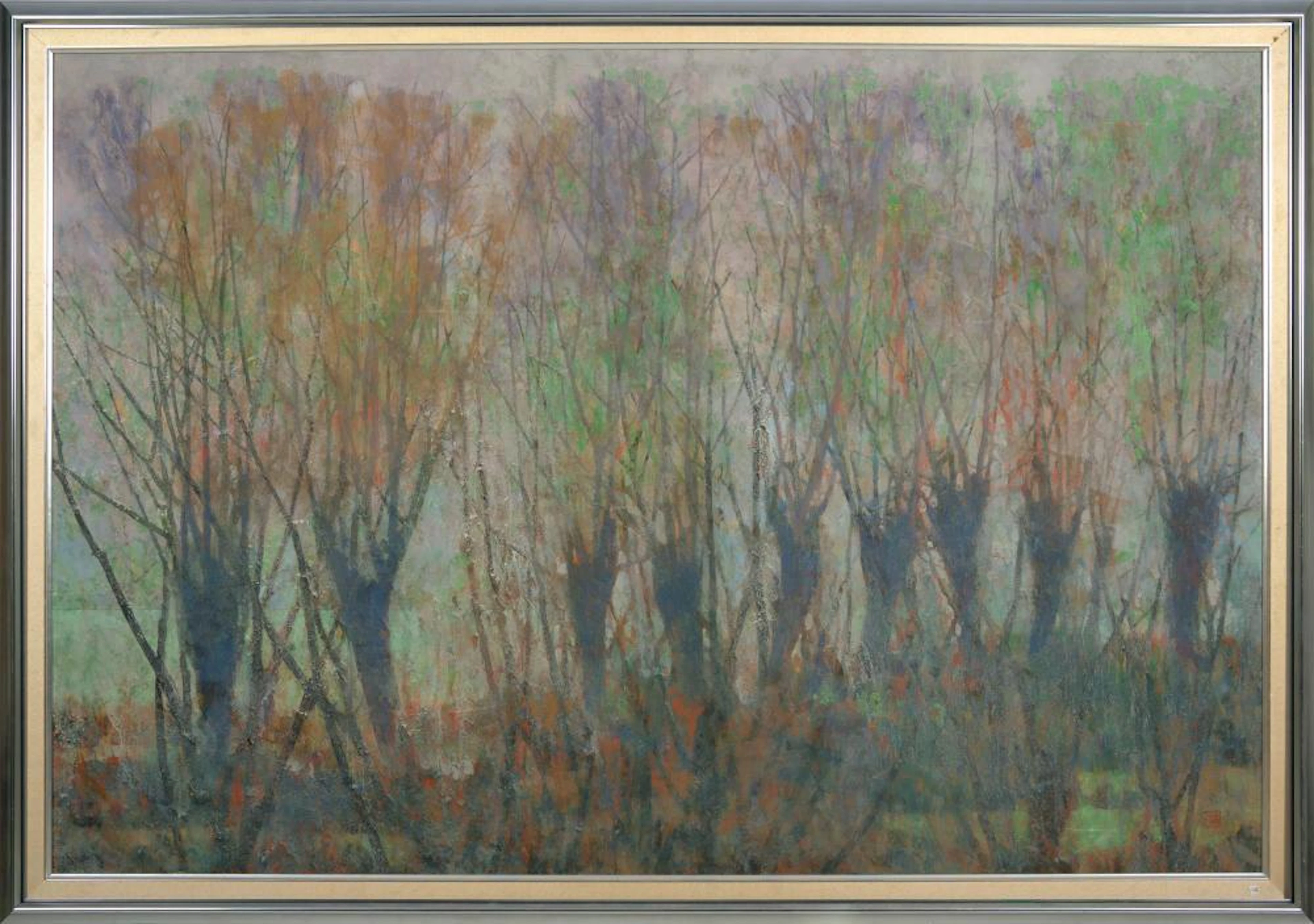JAPANESE NIHONGA PAINTING OF A FOREST SCENE