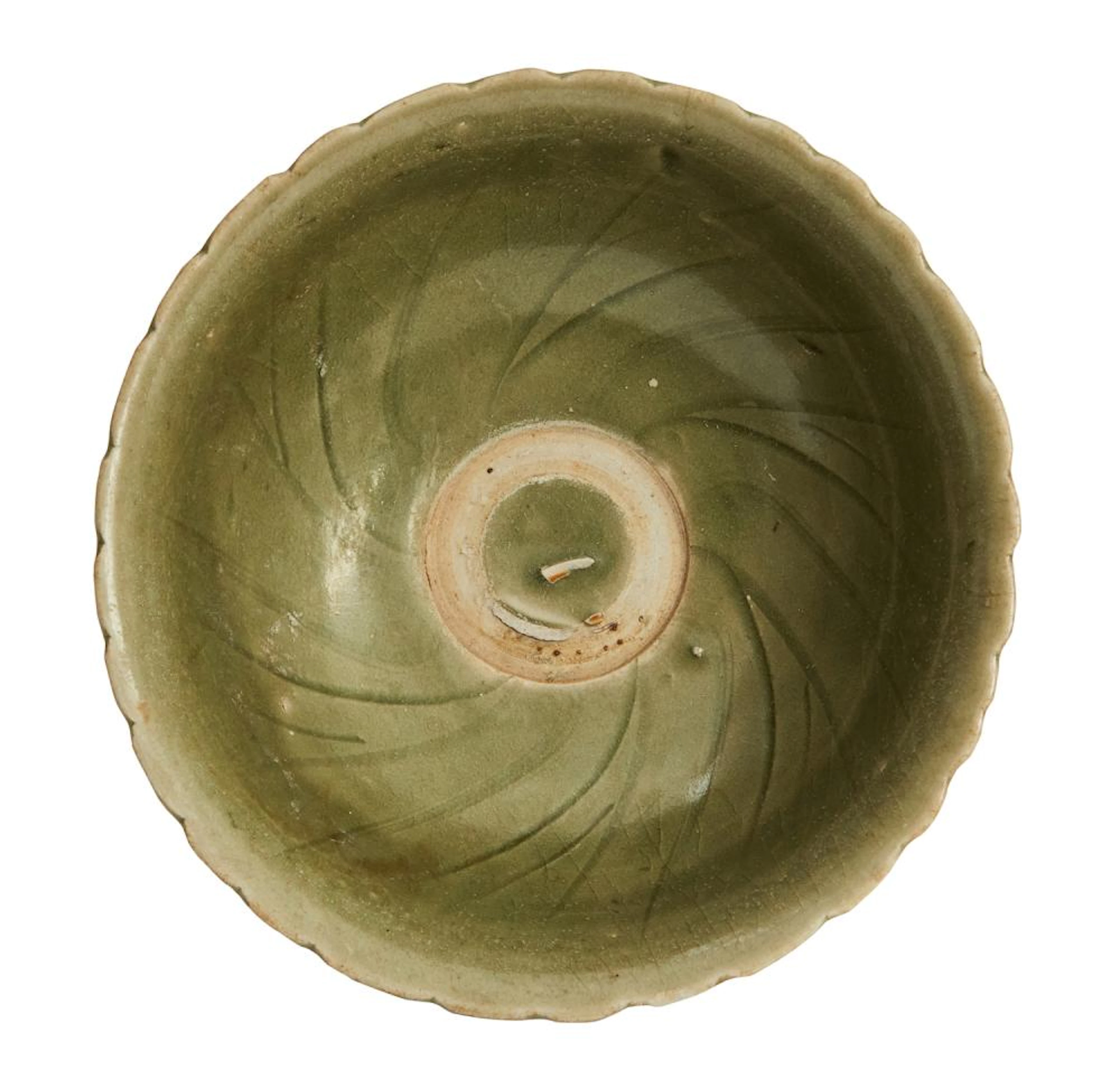 A VIETNAMESE CARVED CELADON BOWL