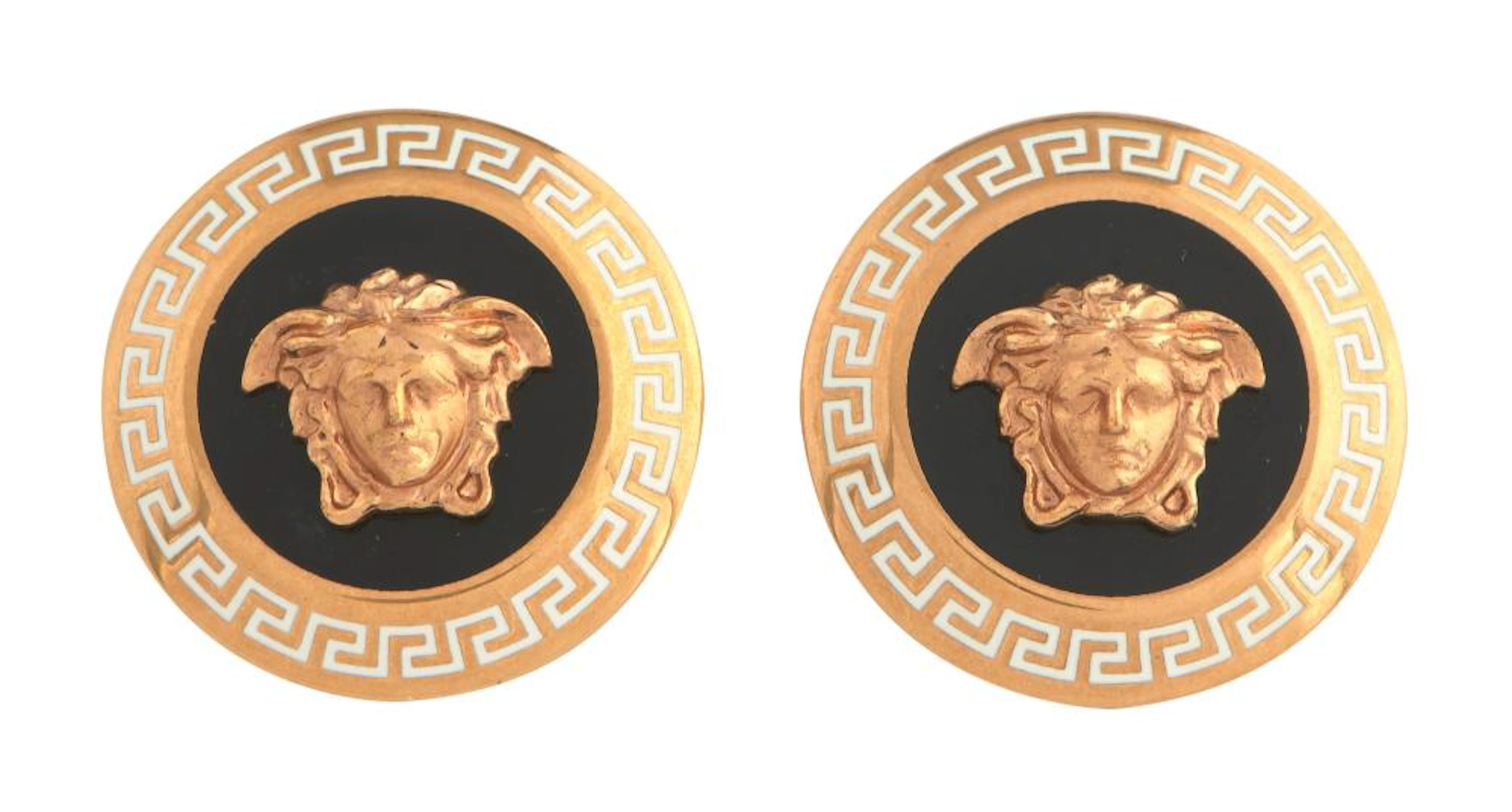 VERSACE, MEDUSA EARRINGS