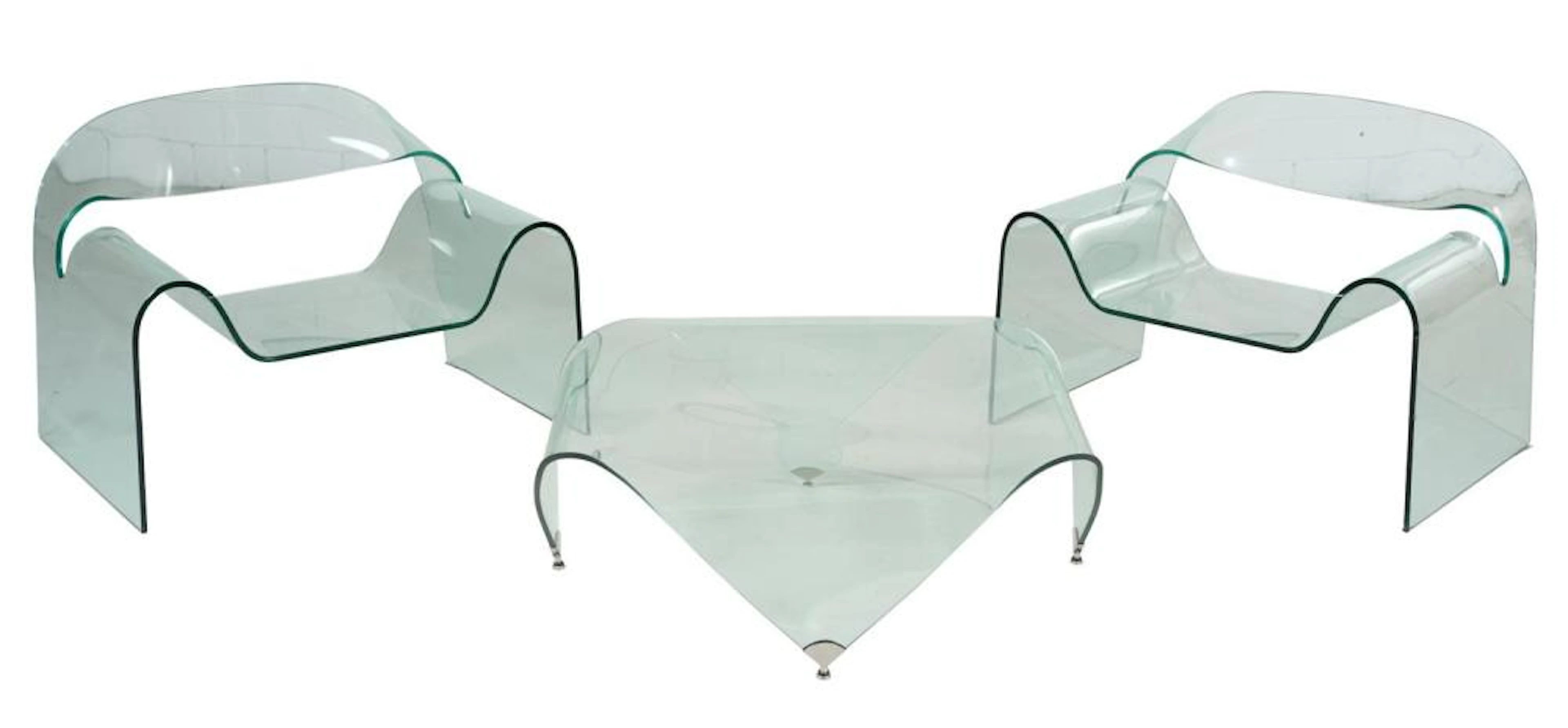 CINI BOERI & TOMU KATAYANAGI PAIR OF 'GHOST' CHAIRS FOR...