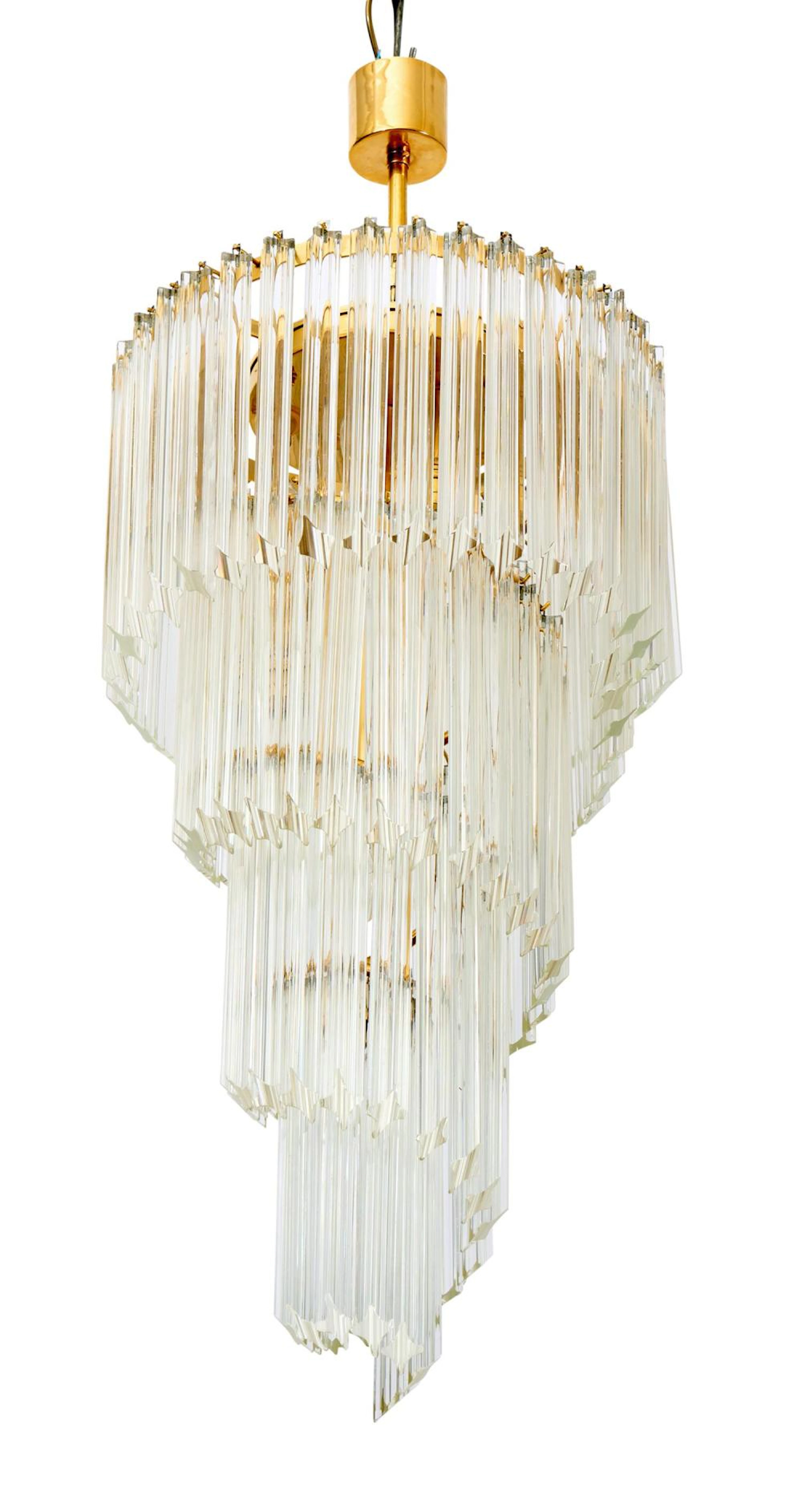 VENINI SPIRAL CHANDELIER