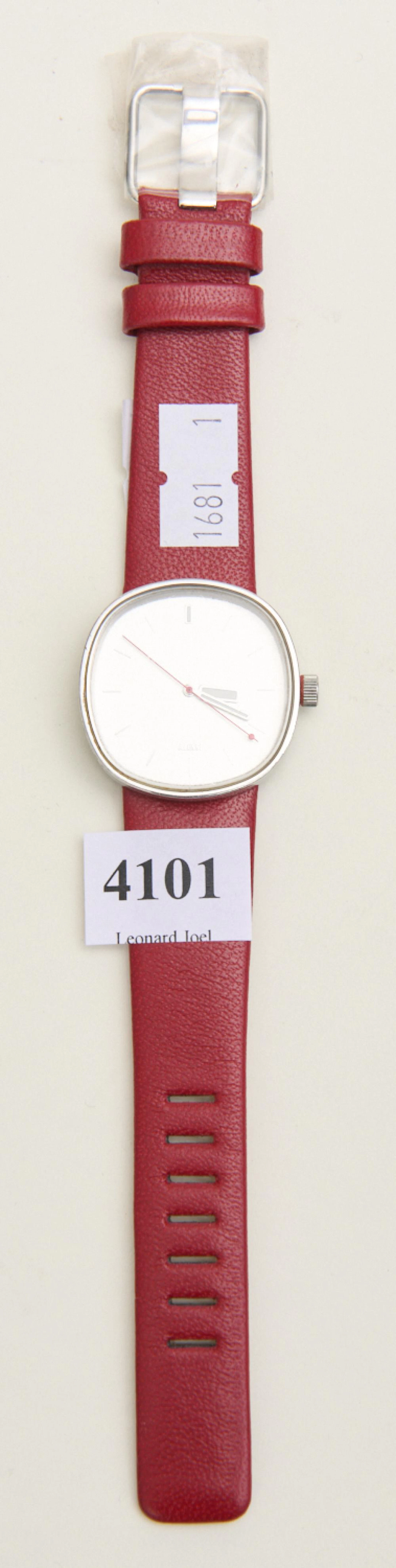 AN ALESSI WATCH BY PIERO LISSONI, LEONARD JOEL LOCAL DELIVERY SIZE: SMALL