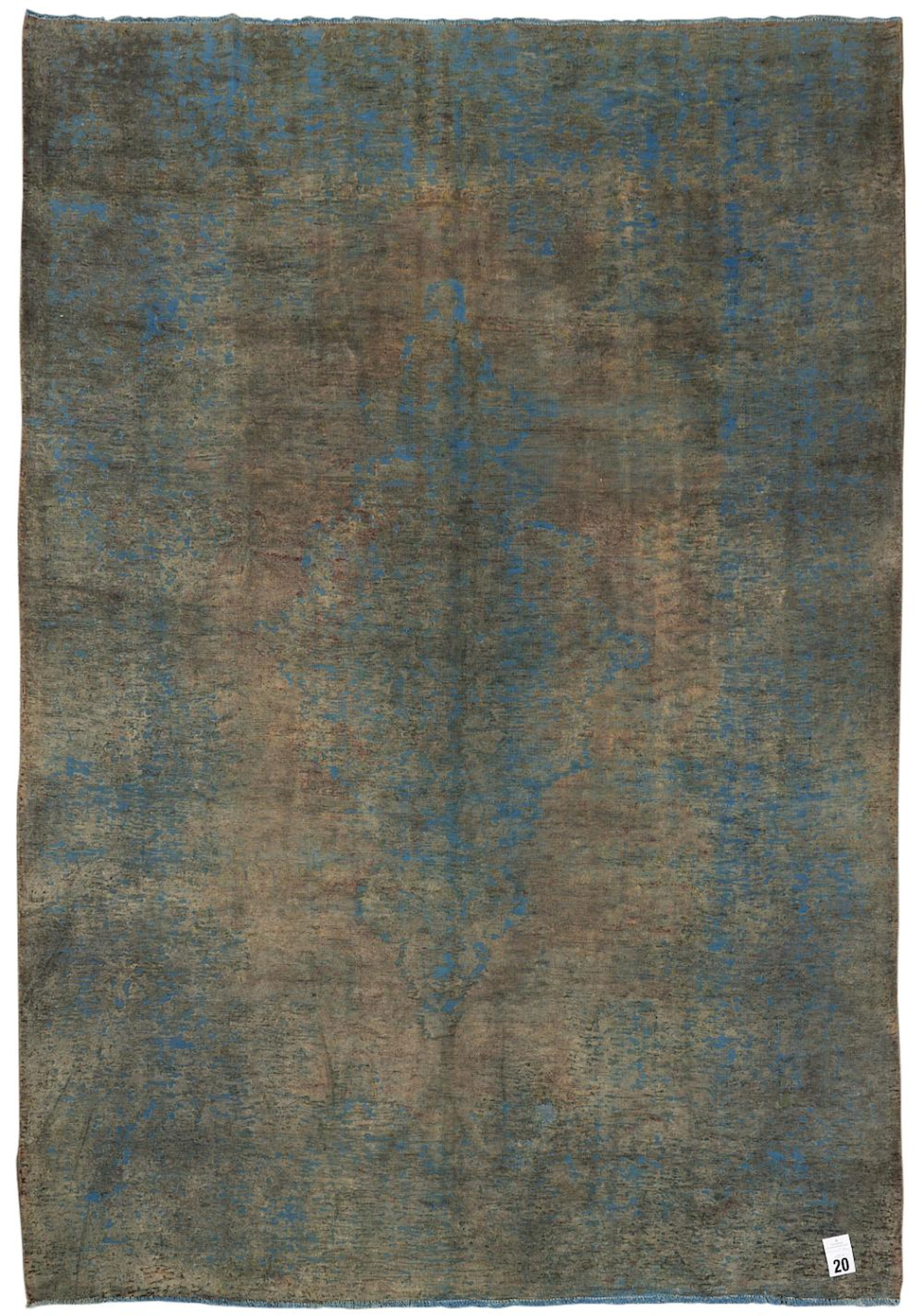 A MAGNIFICENT SUPERFINE MODERN OVER-DYED VINTAGE PERSIAN KERMAN CARPET