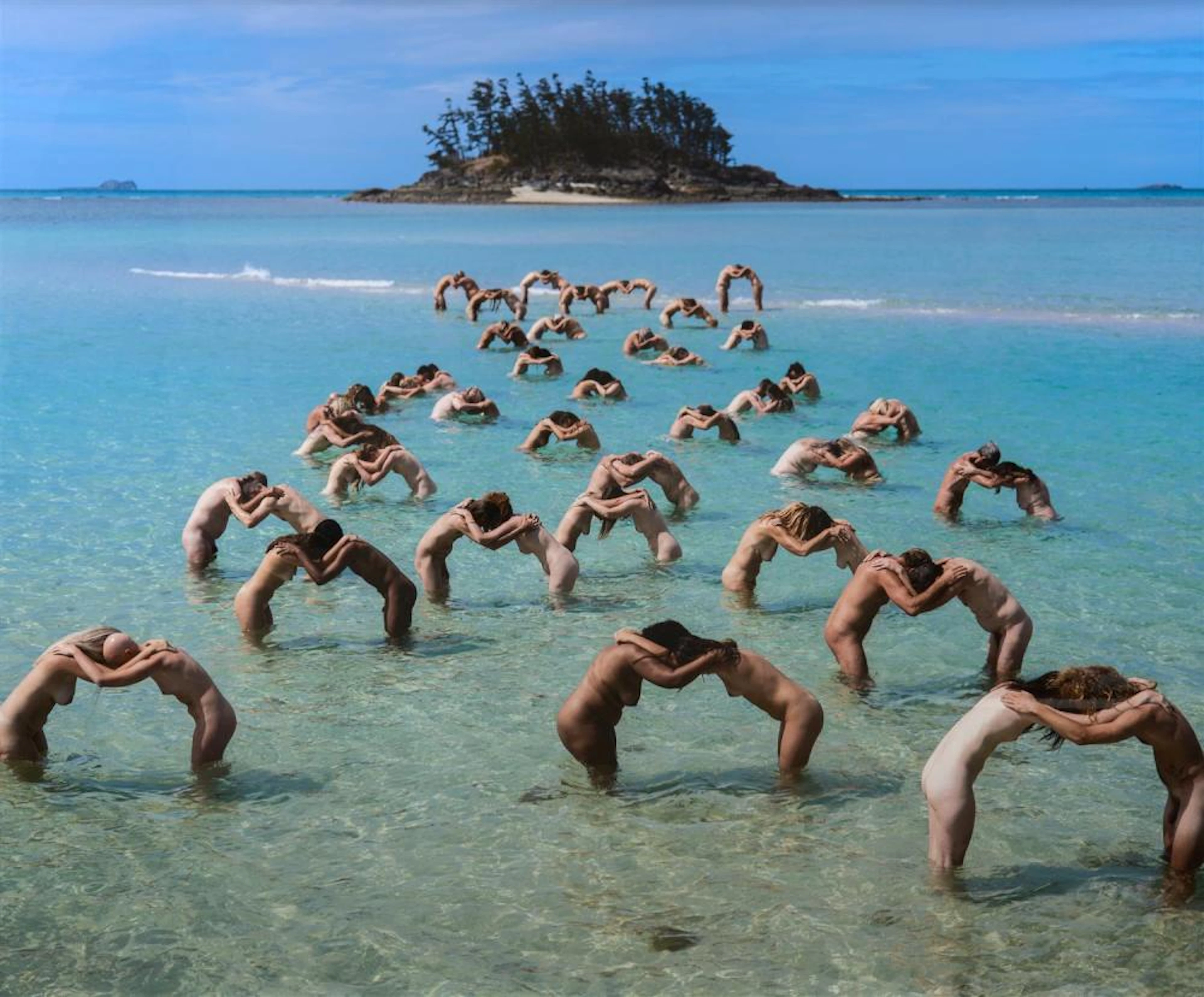SPENCER TUNICK (American, born 1967) Sea Earth Change 2019 c-type photograph