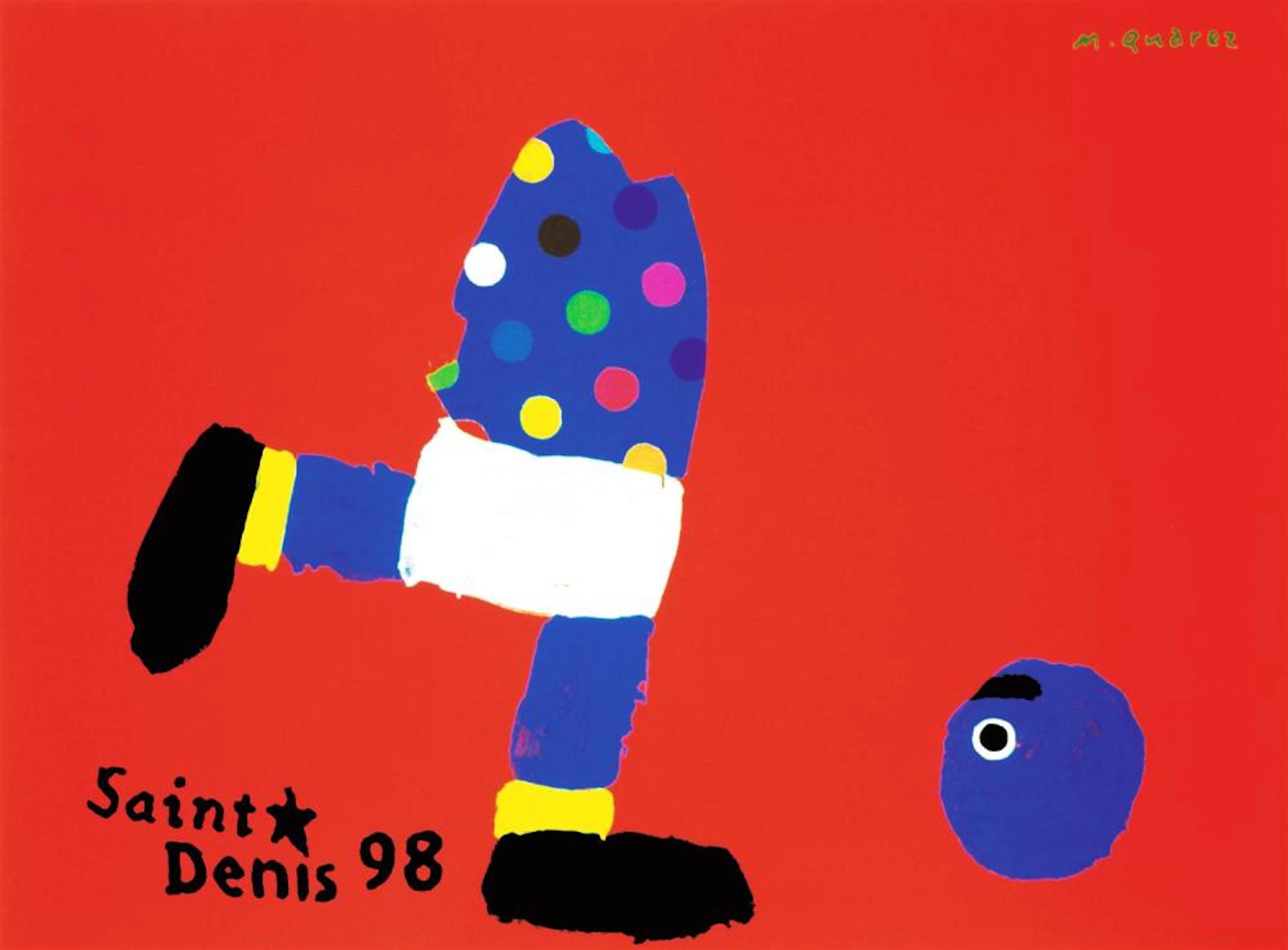 A MICHEL QUAREZ 'SAINT DENIS 1998' POSTER