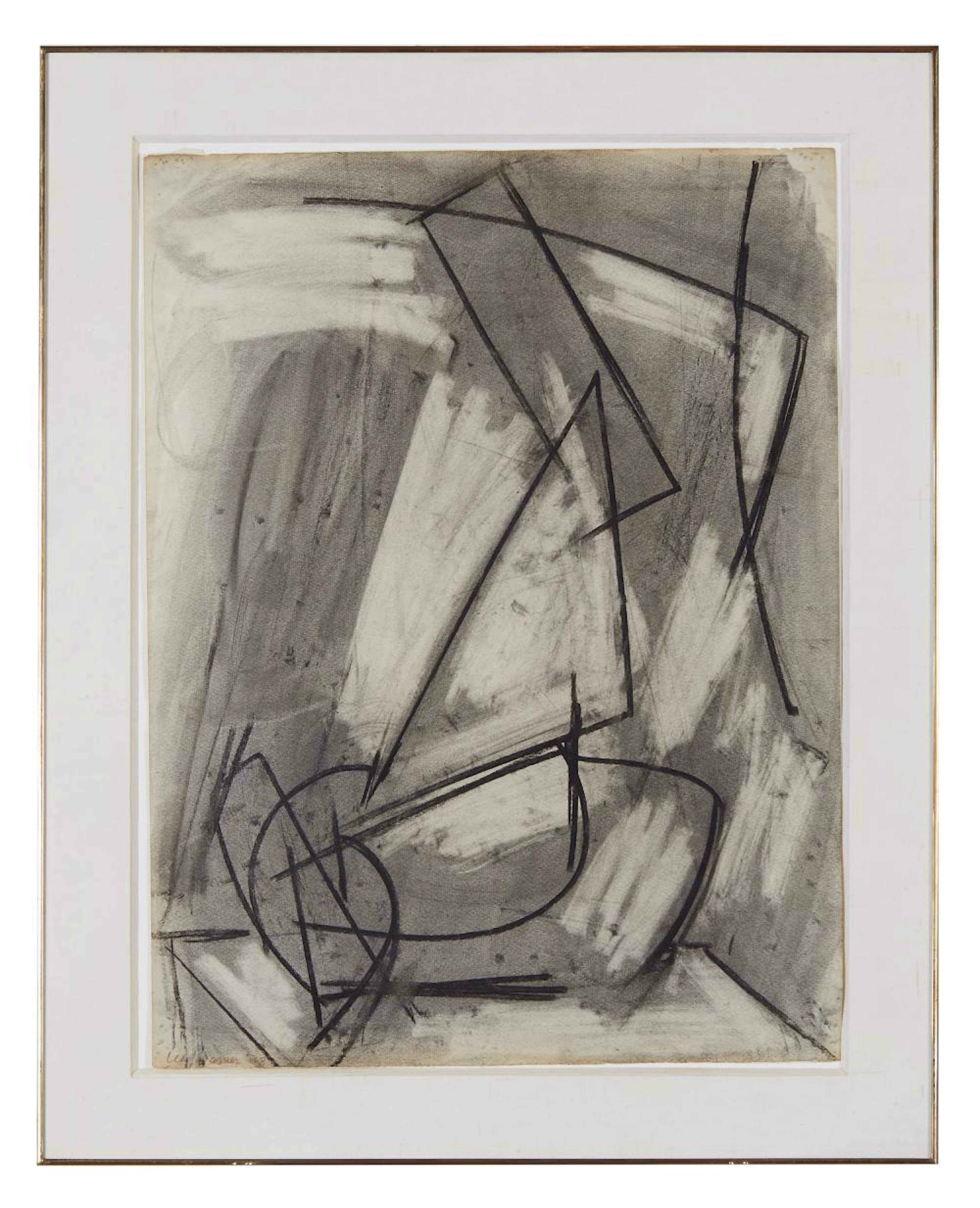 LEE KRASNER (American 1908-1984) Nude Study from Life, 1938 charcoal on paper