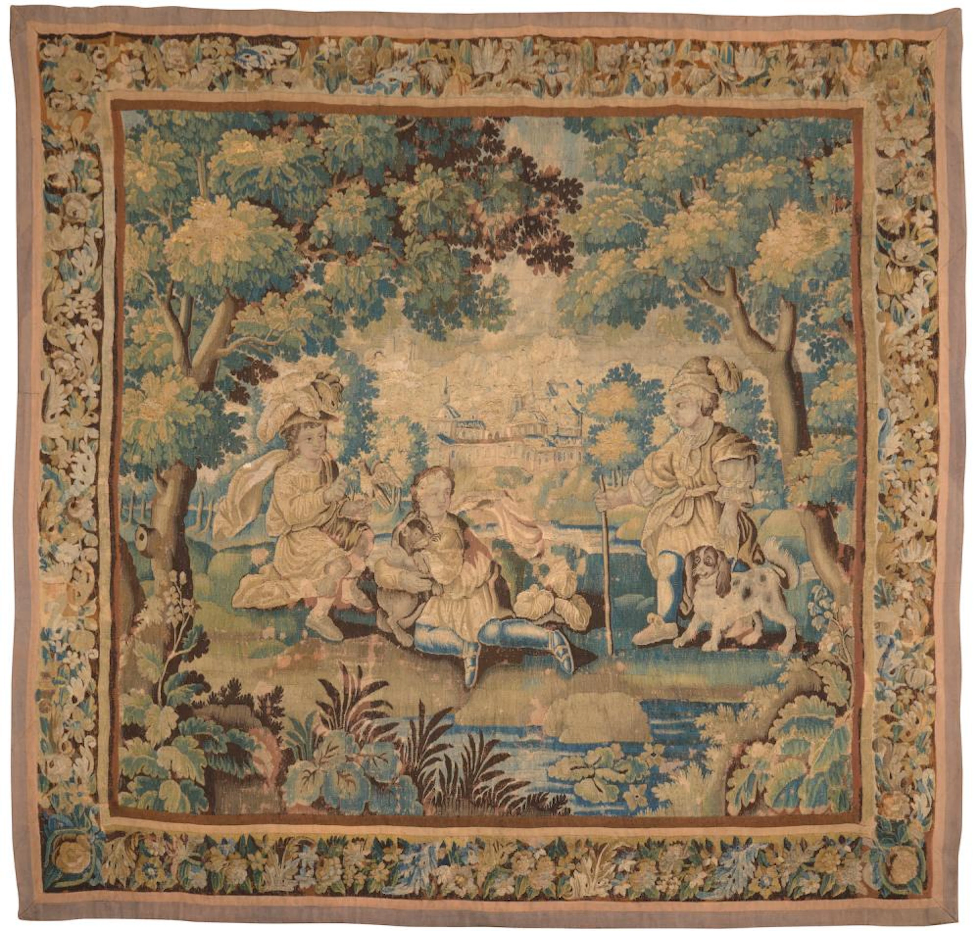 A FRENCH VERDURE TAPESTRY Last quarter 17th century