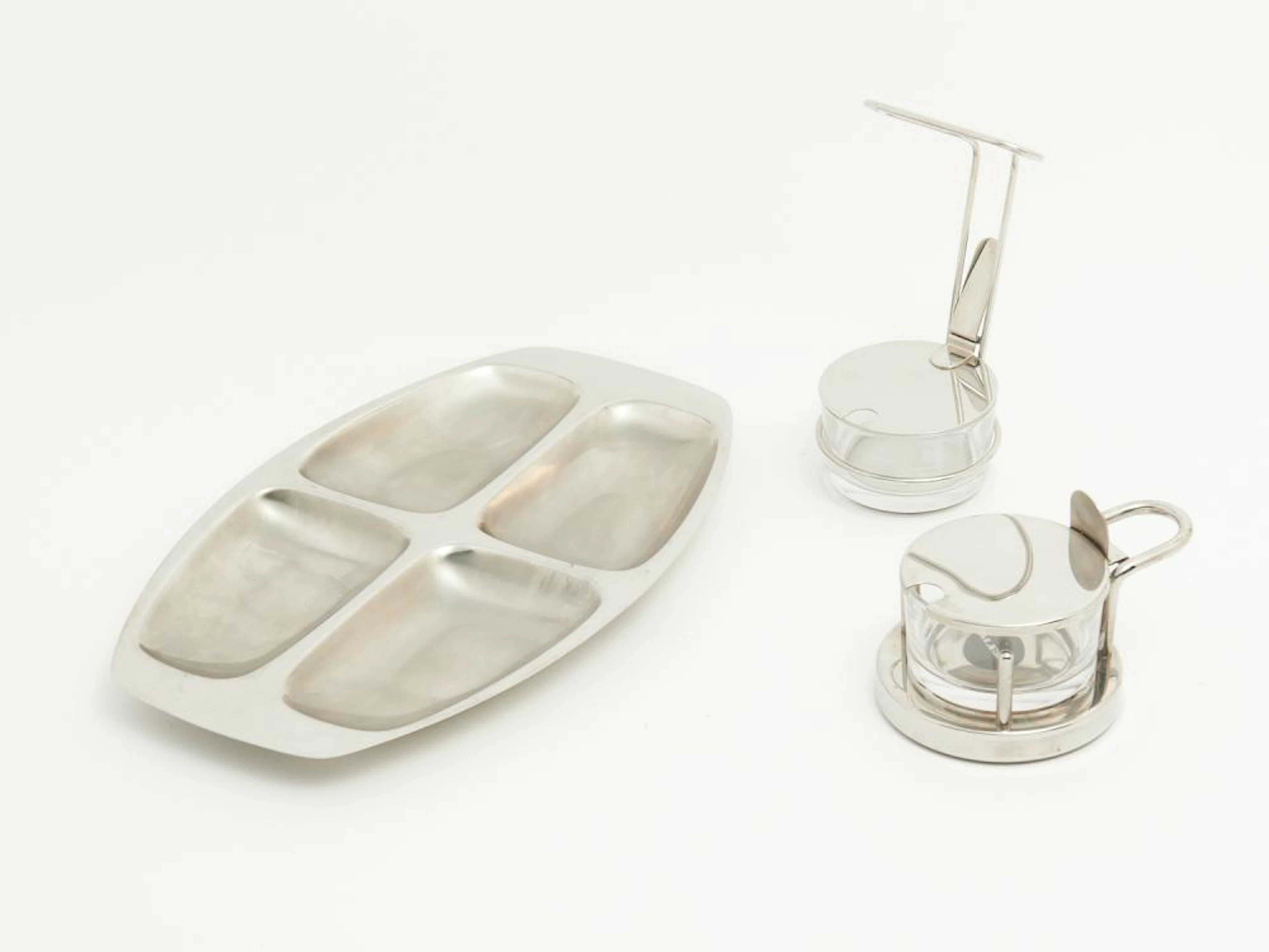 AN ALESSI LIDDED VESSEL BY ETTORE SOTTSASS