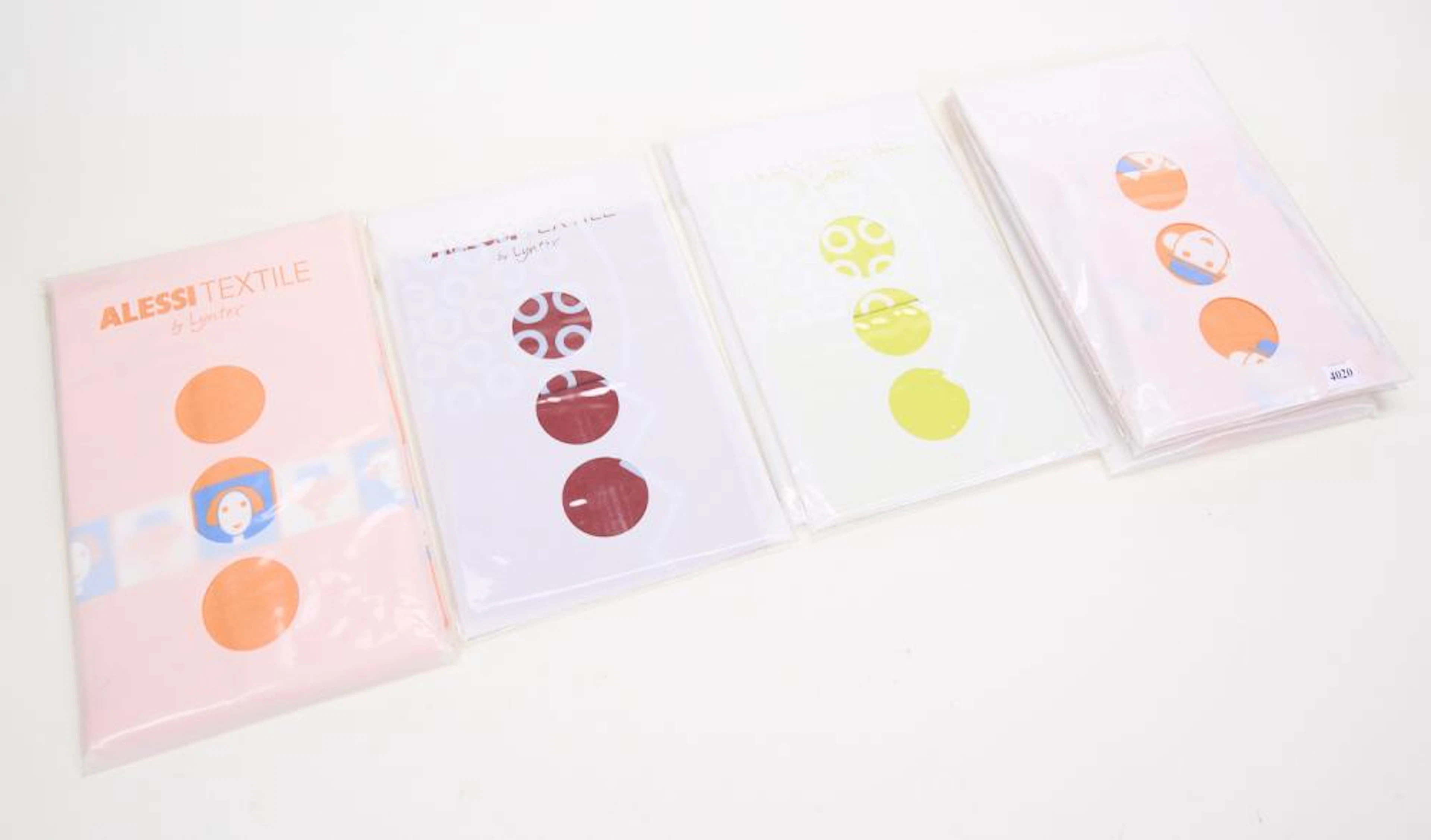 A COLLECTION OF ALESSI TEXTILES PRODUCED BY LYNTEX INCLUDING TABLE RUNNER