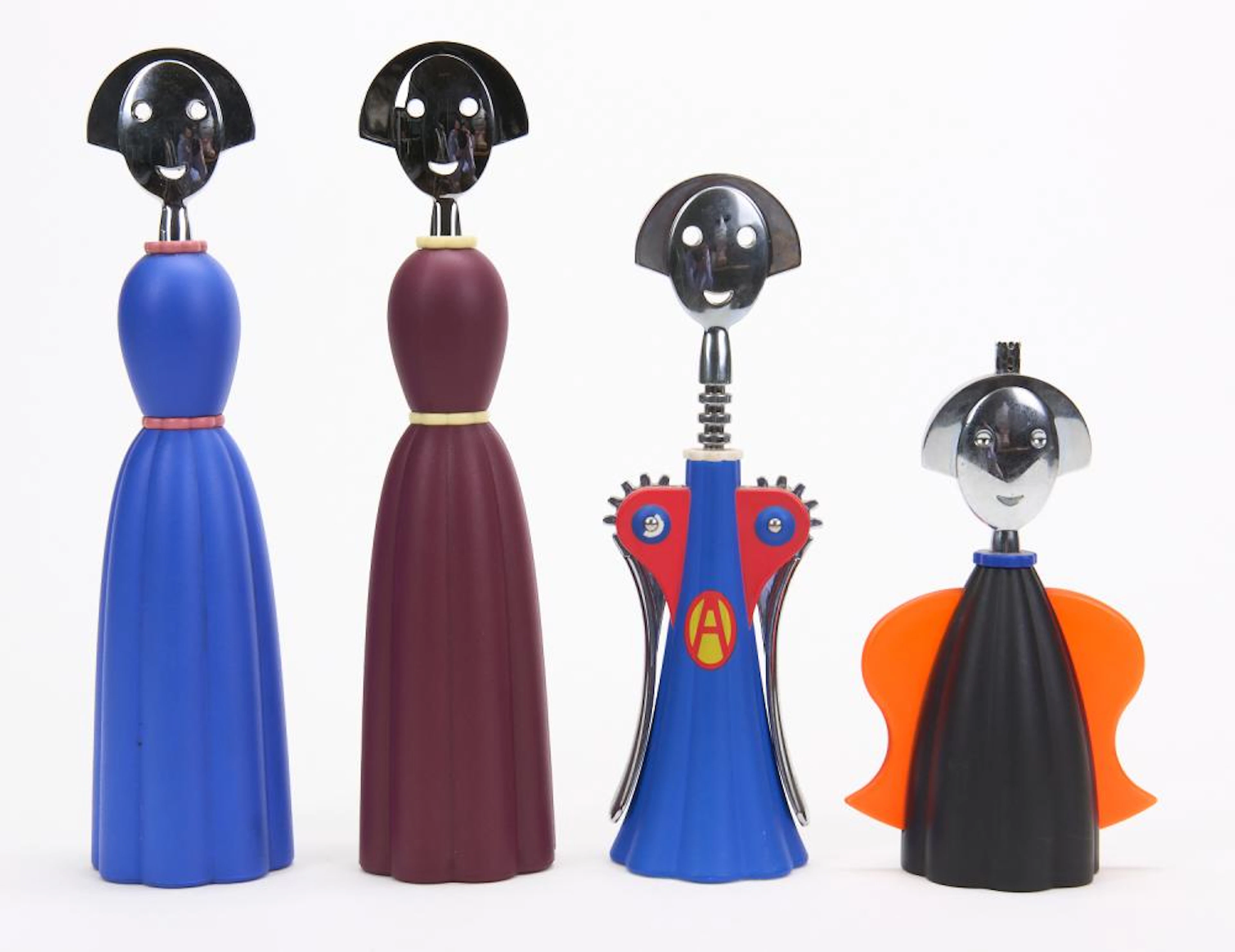 AN ALESSI 'ANNA' PEPPER GRINDER X 2