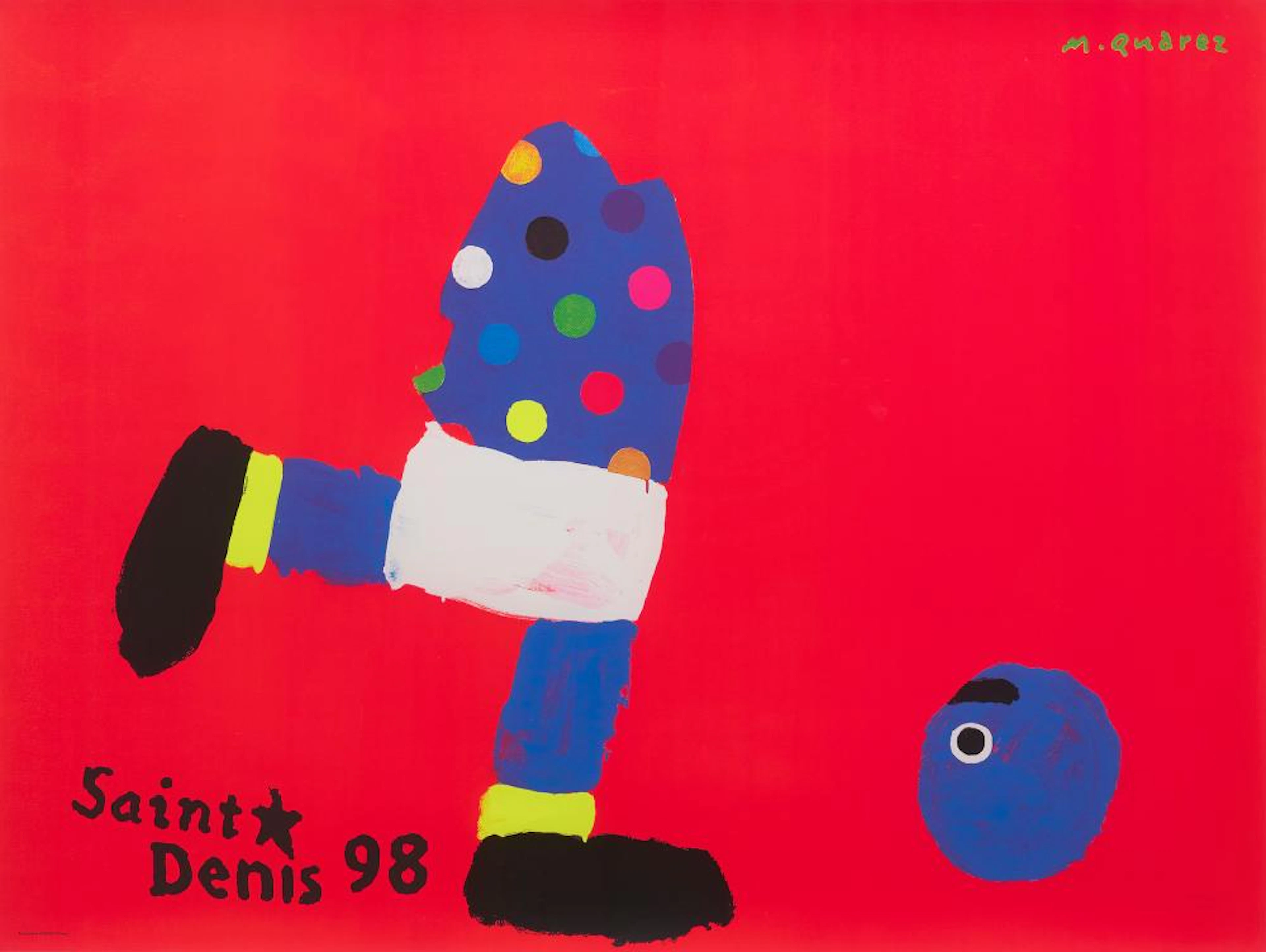 MICHEL QUAREZ (French, born 1983) Saint Denis 1998 silkscreen poster
