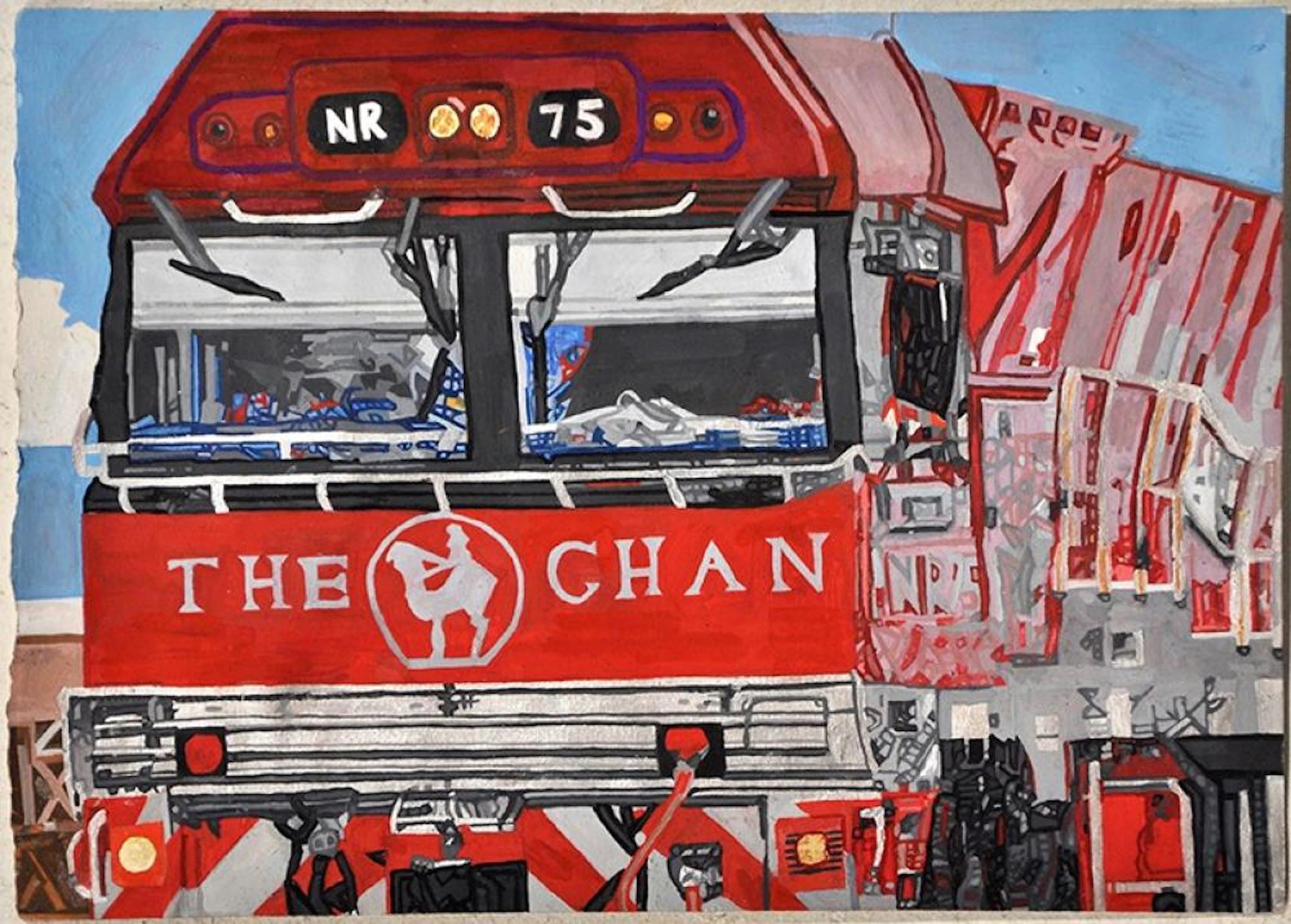 LISA REID (born 1975) Untitled (The Ghan) 2015 gouache on paper