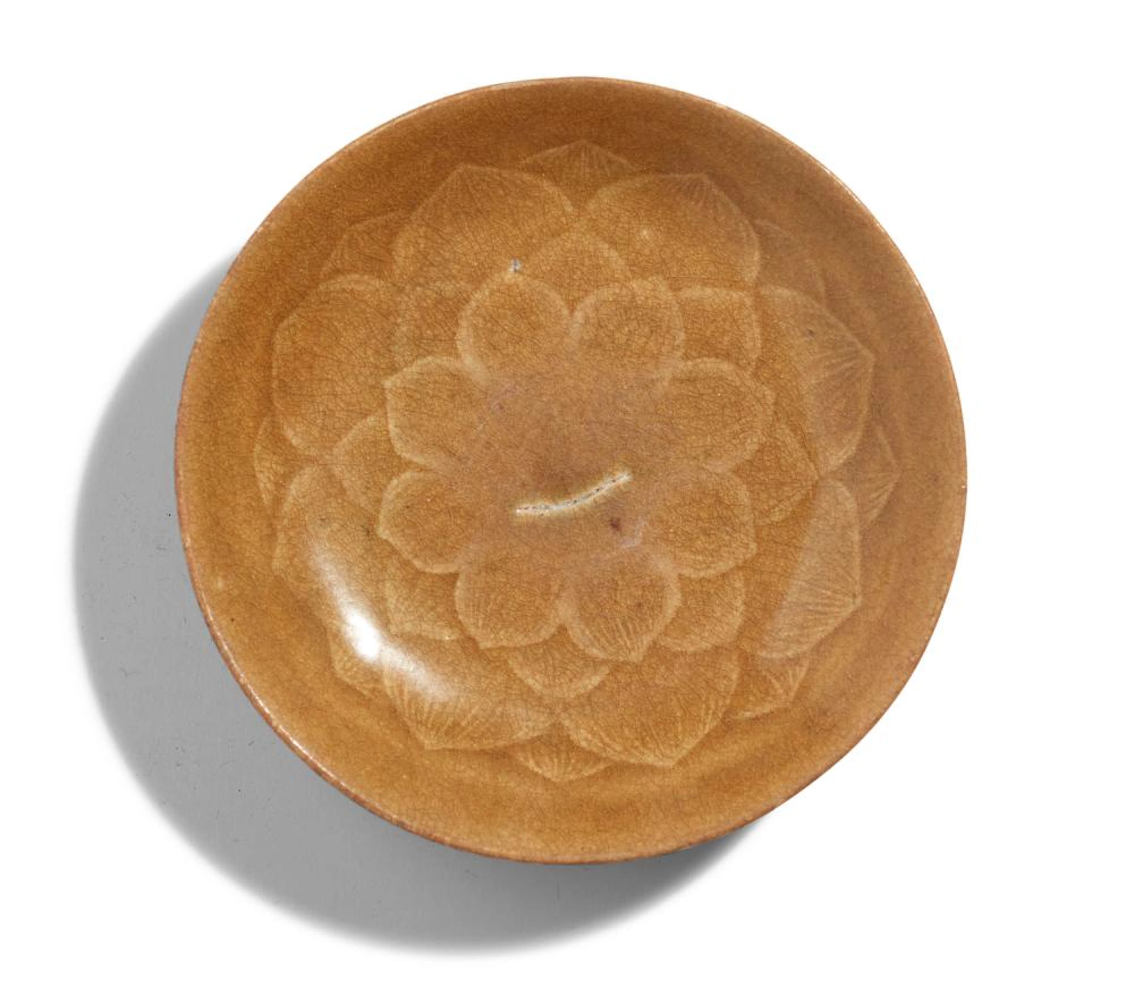 A VIETNAMESE MOULDED CELADON DISH