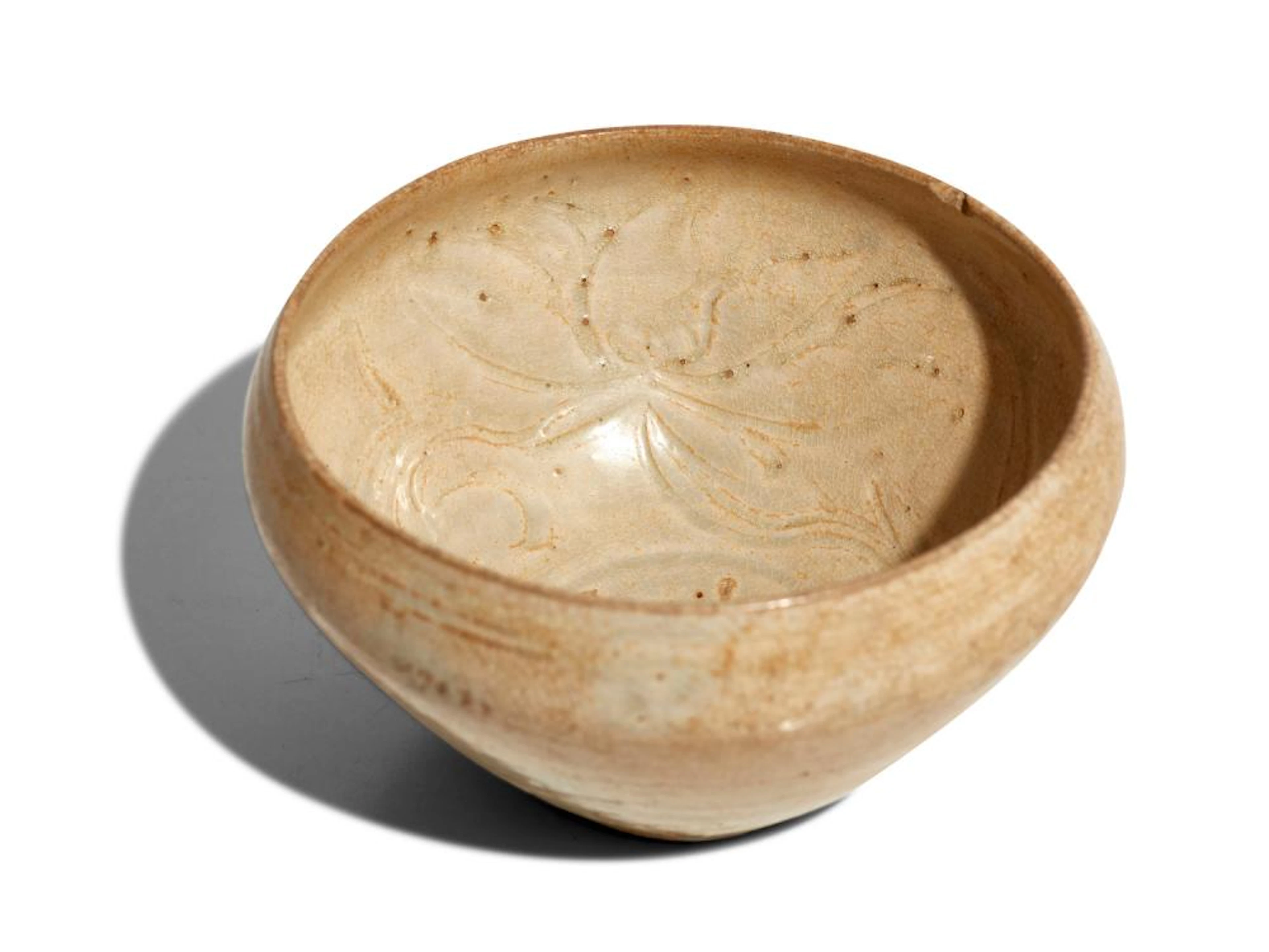 A VIETNAMESE CARVED ALMS BOWL