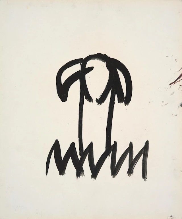 SIDNEY NOLAN (1917-1992) Abstract Tree c.1955 mixed media...