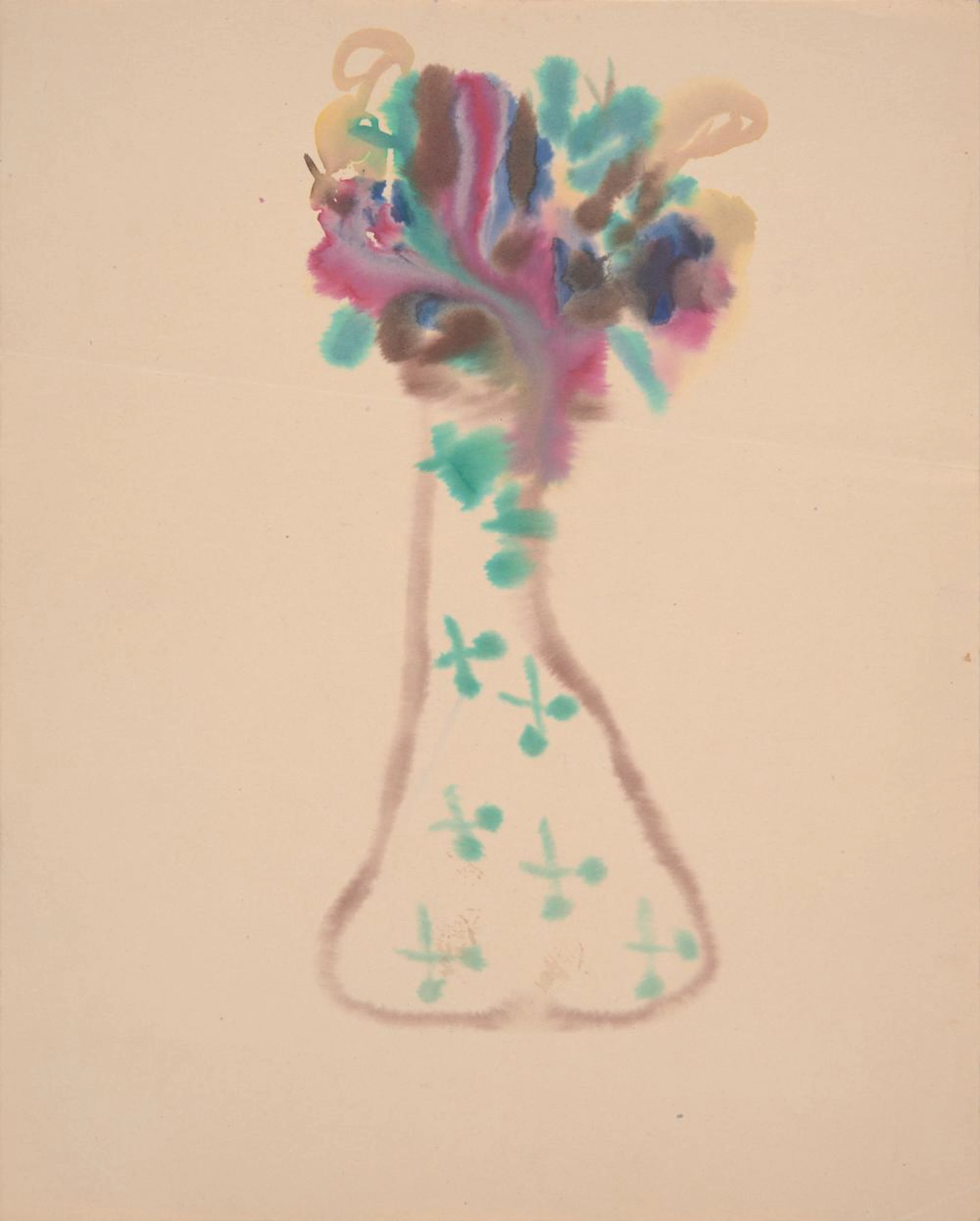 SIDNEY NOLAN (1917-1992) Flowers in a Vase watercolour on...