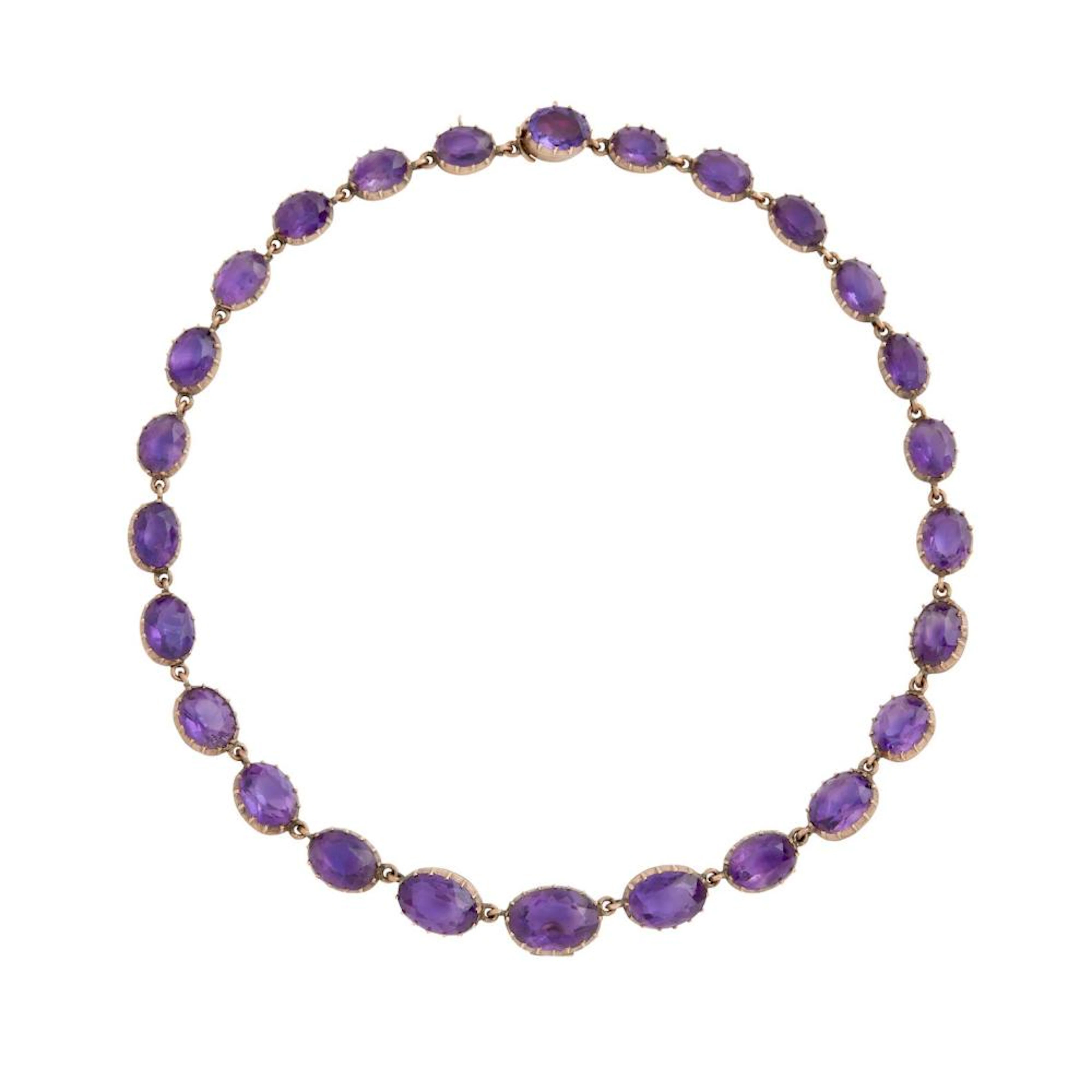 AMETHYST RIVIERE NECKLACE