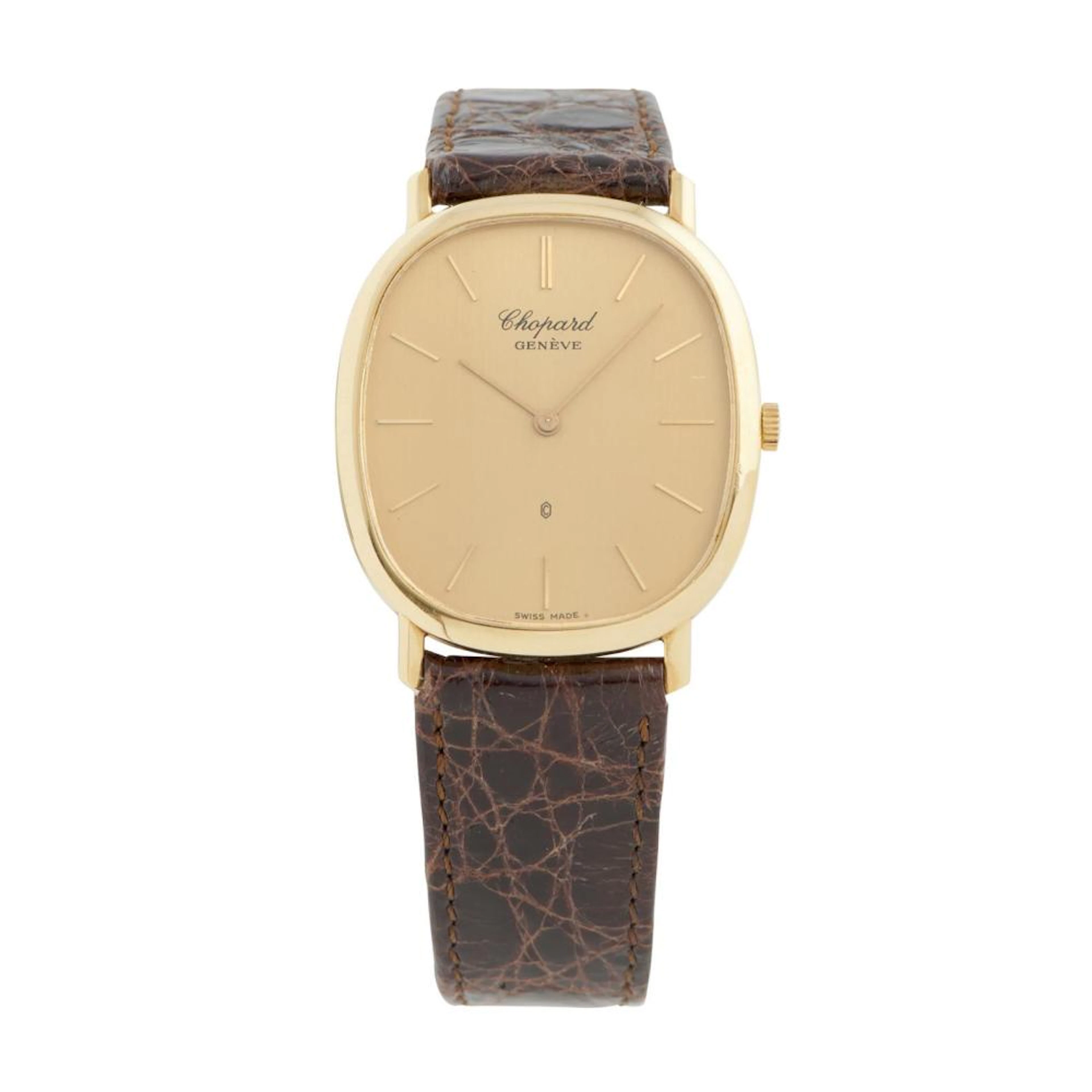 CHOPARD ULTRATHIN REF 2176 AN 18CT GOLD WRIST WATCH CIRCA 1985
